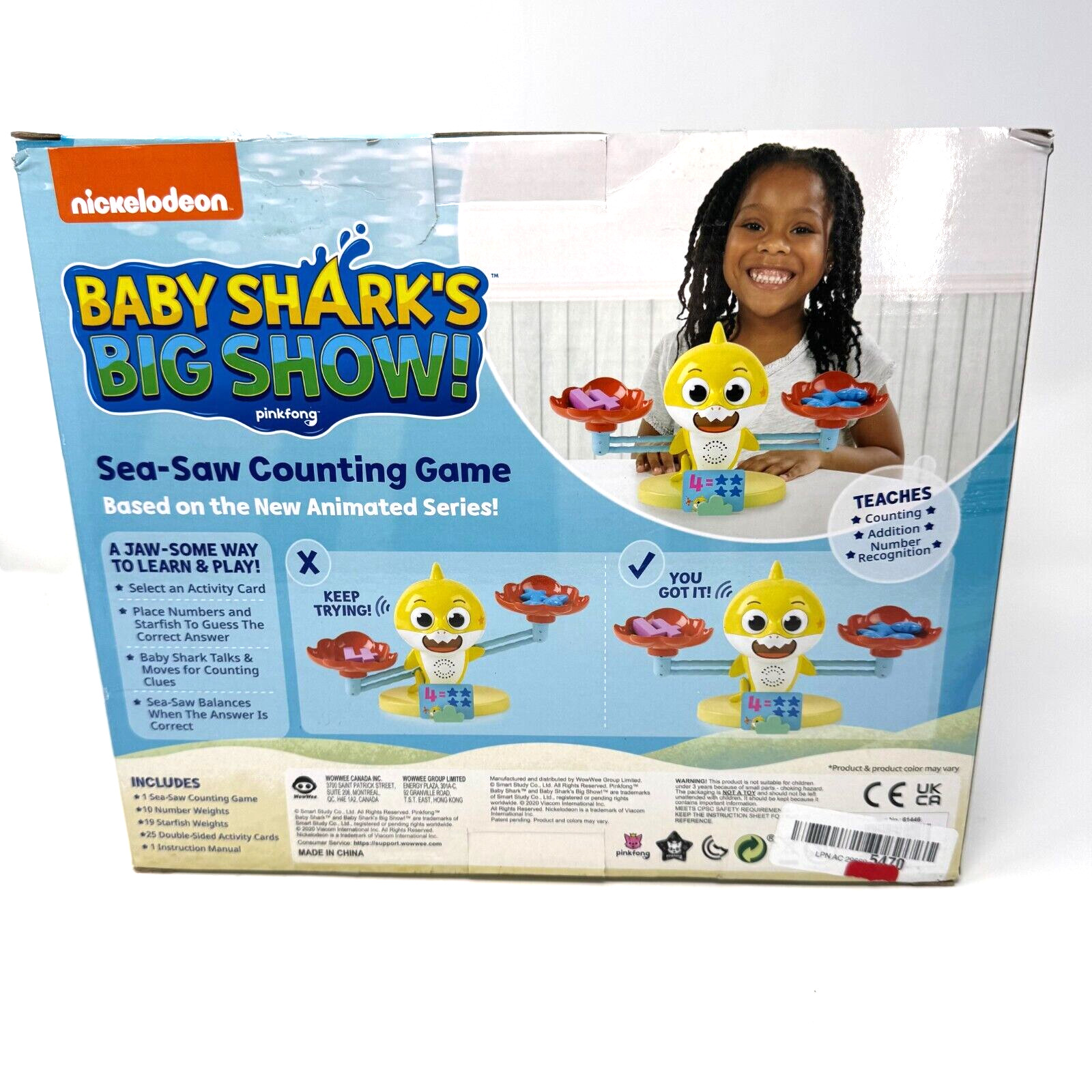Nickelodeon Baby Shark’s Big Show Sea-Saw Counting Game Replacement Parts Set
