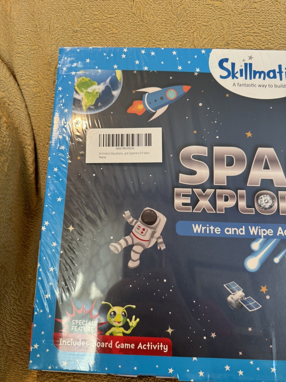 Skillmatics Write And Wipe Activity Mats SPACE EXPLORERS Ages 6-9 NEW