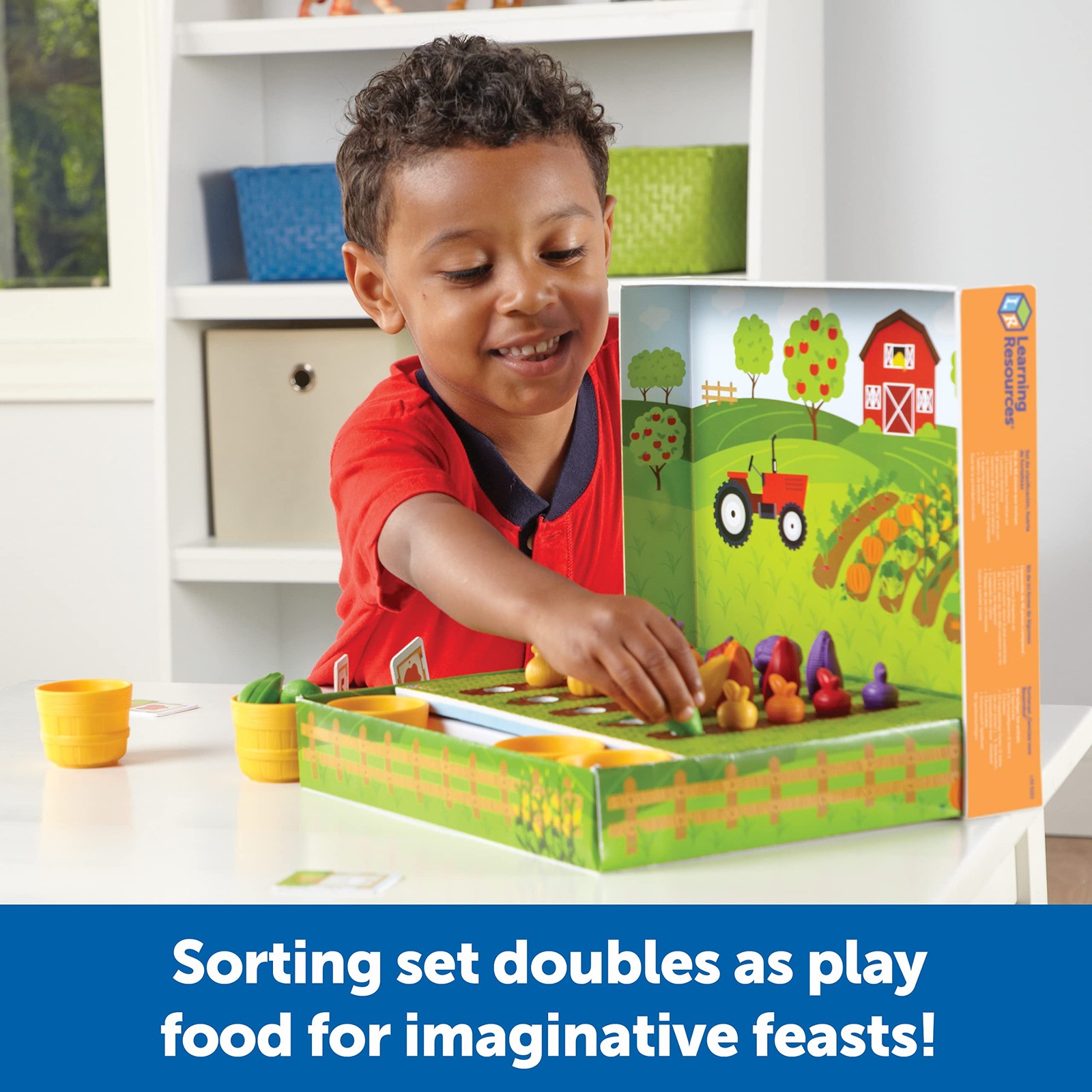 Learning Resources Veggie Farm Sorting Set 46 Piece Color Recognition Toy
