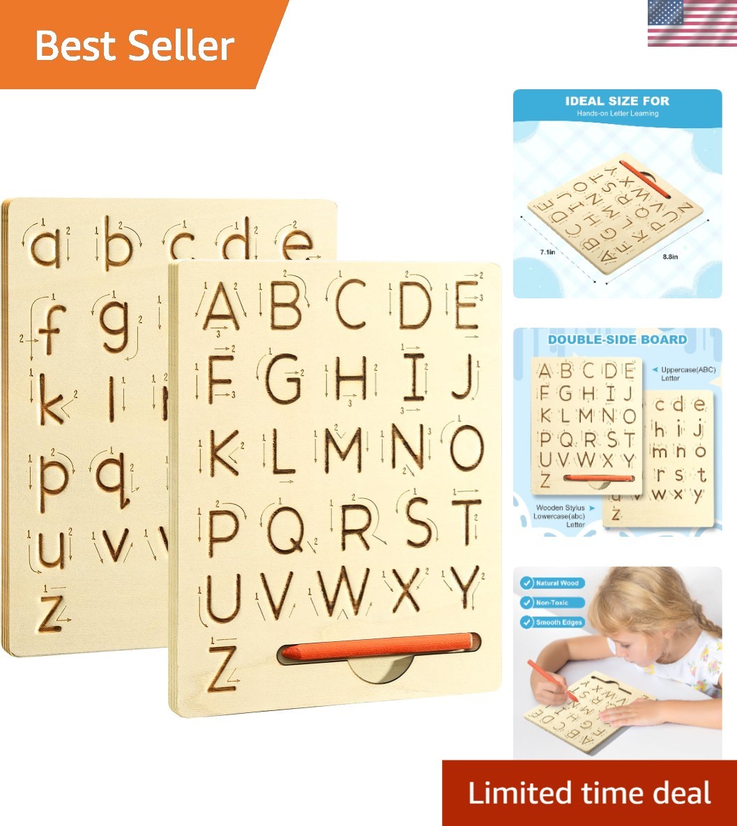 Portable Double-Sided Handwriting Practice Board – Fun Learning for Toddlers