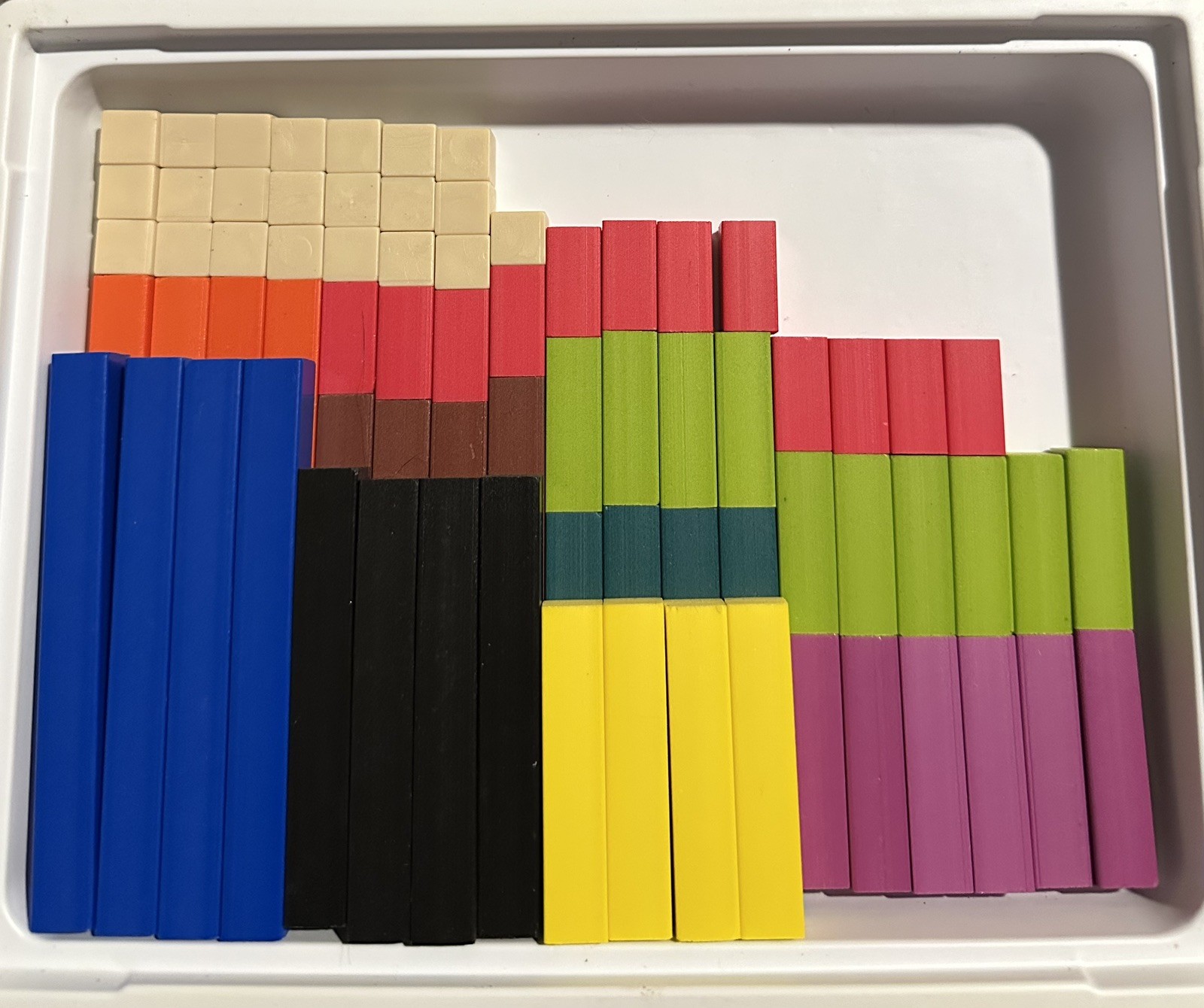 2 Complete Sets-Vintage Cuisenaire Rod Assortment-Math/Homeschool/Teachers