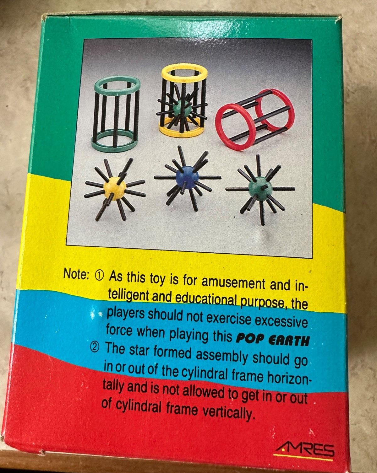 Pop Earth Educational Puzzle Suitable for Over 8 Fascinating Fun, Wisdom, Unique