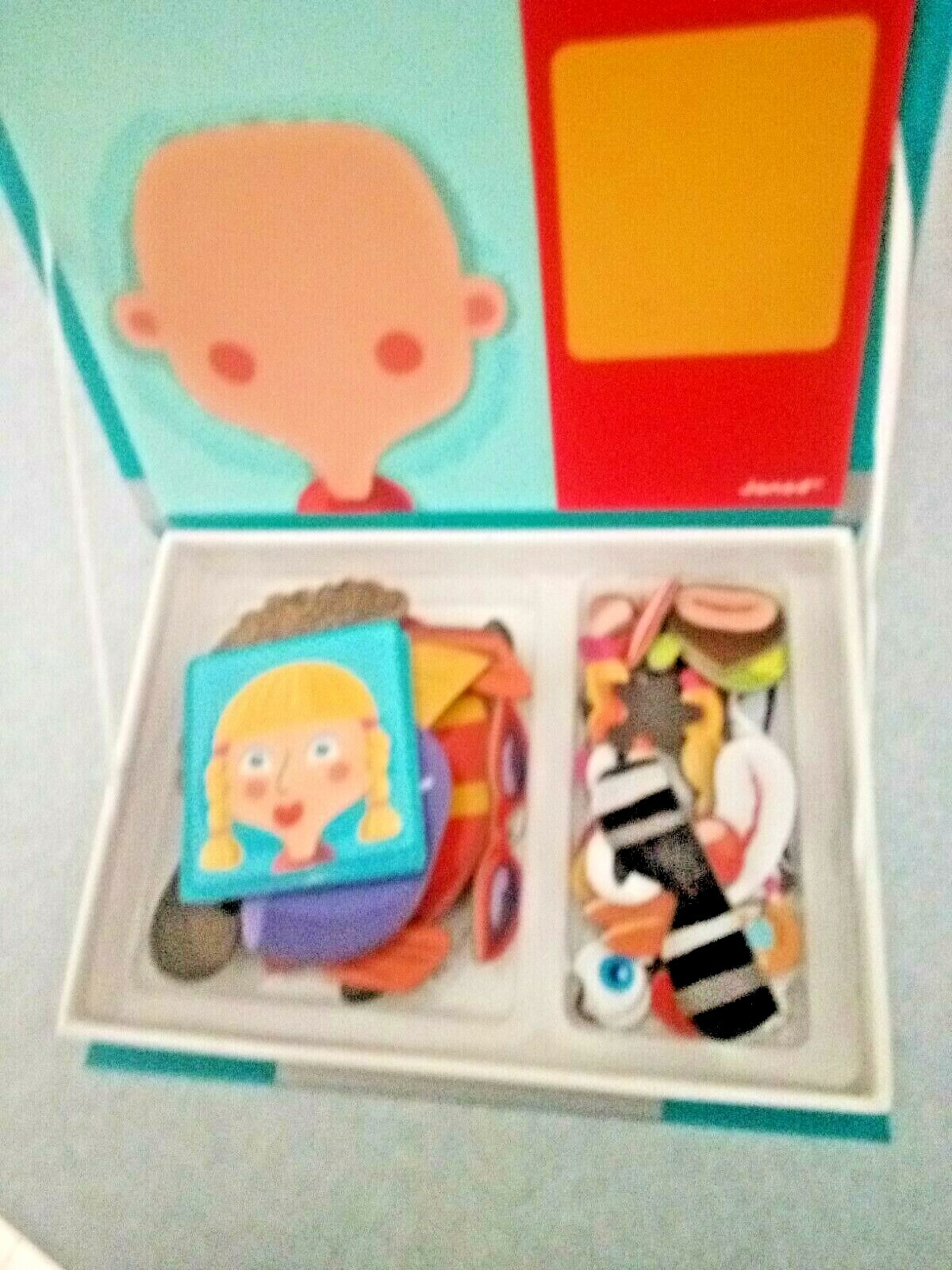 Crazy Faces Magneti’ Book Magnetic Pieces Cards & Box Educational Toy FREE SHIP