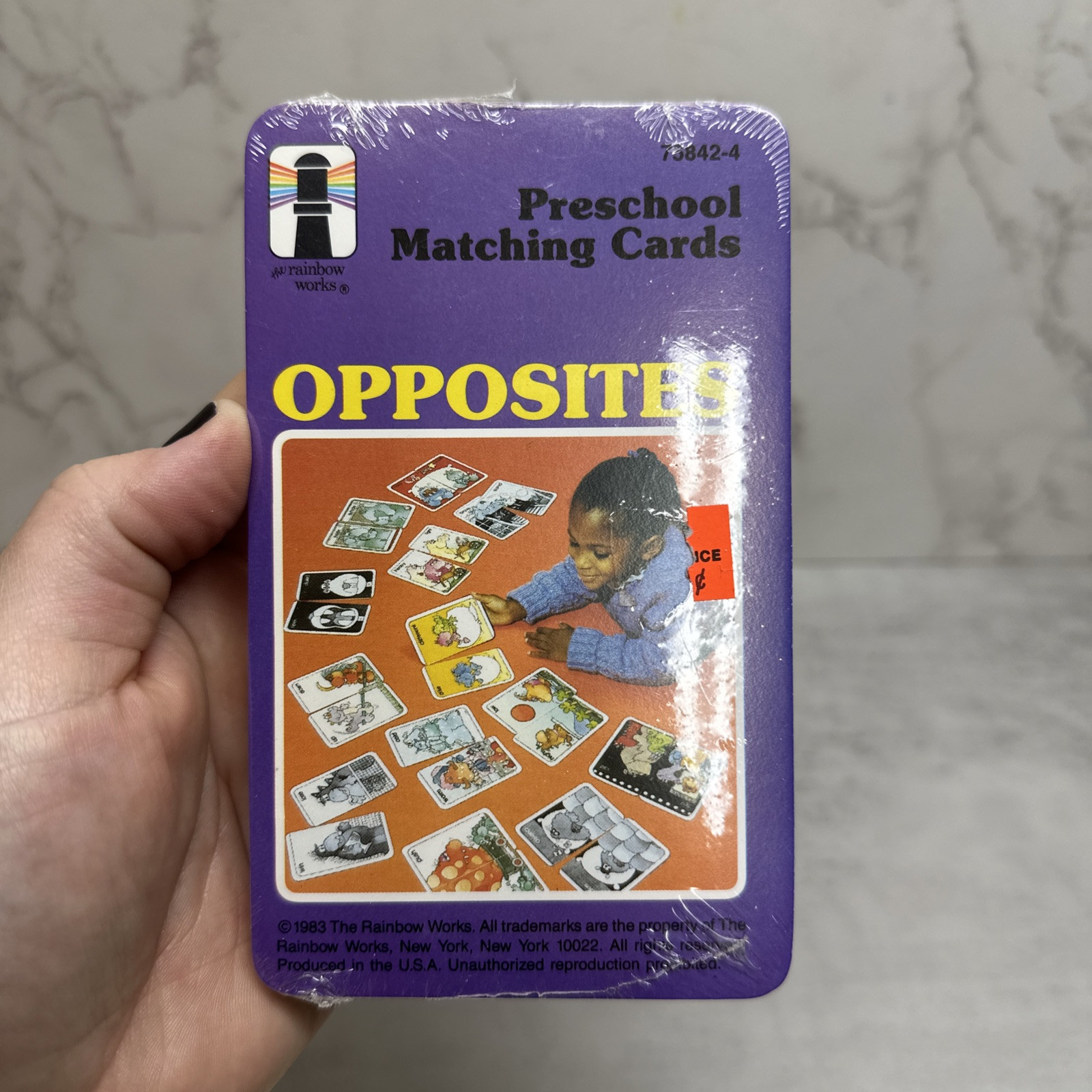 VTG 1980s Rainbow Works NOS Preschool Matching Cards What’s Next & Opposites