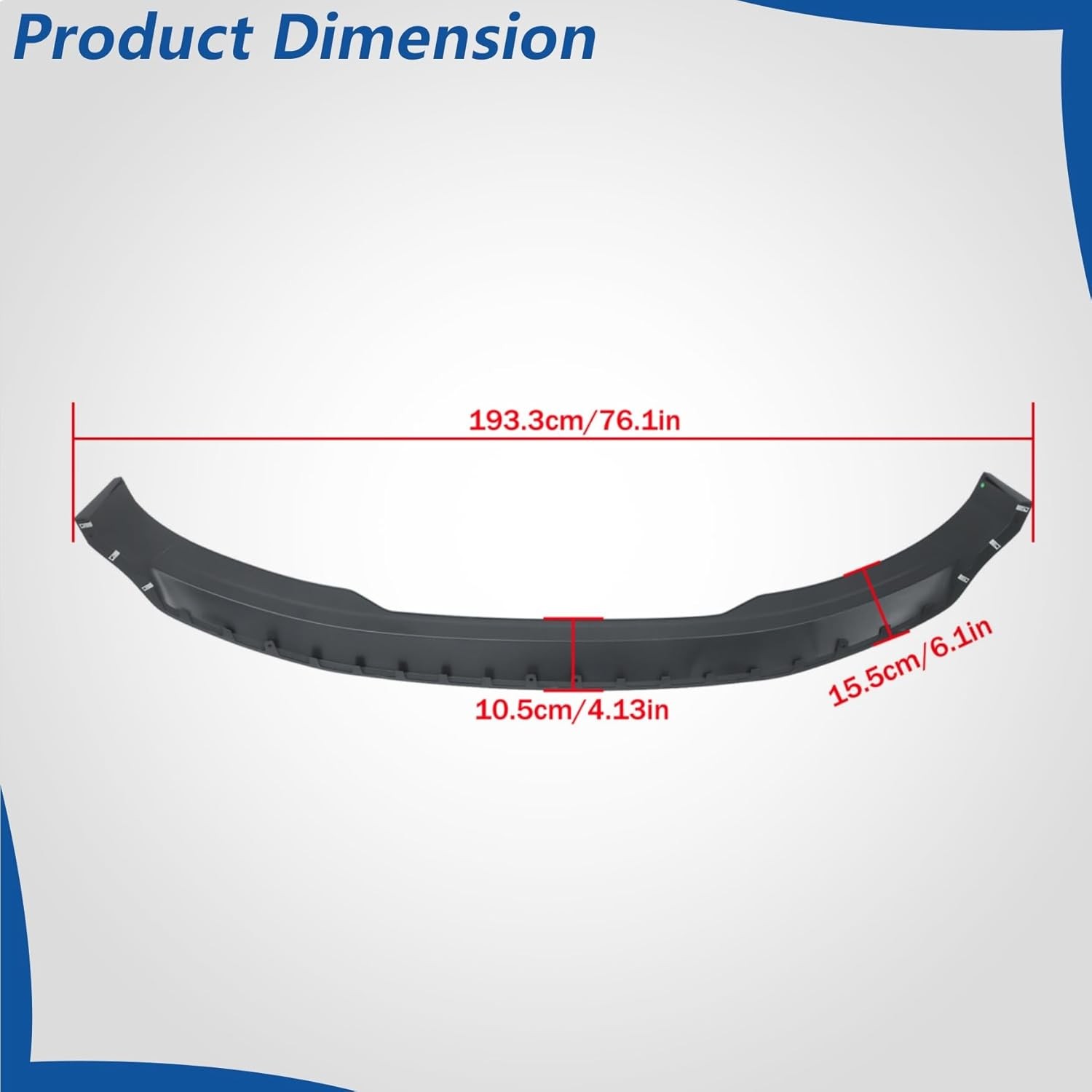 15-20 GMC Yukon Denali/SLT/XL Front Lower Bumper Deflector Valance Black