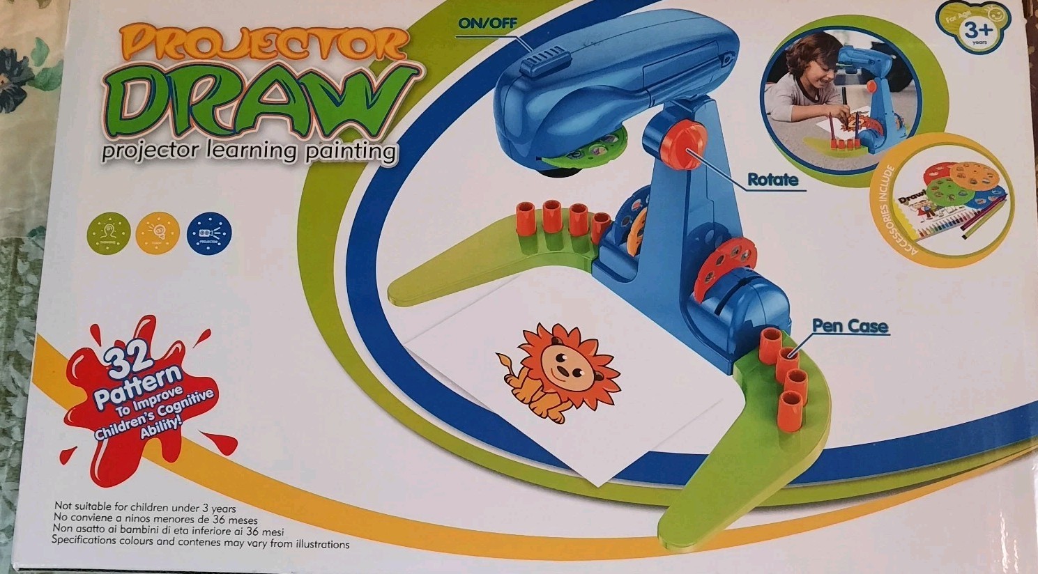 Projector Draw Children’s Learning and Painting Fun