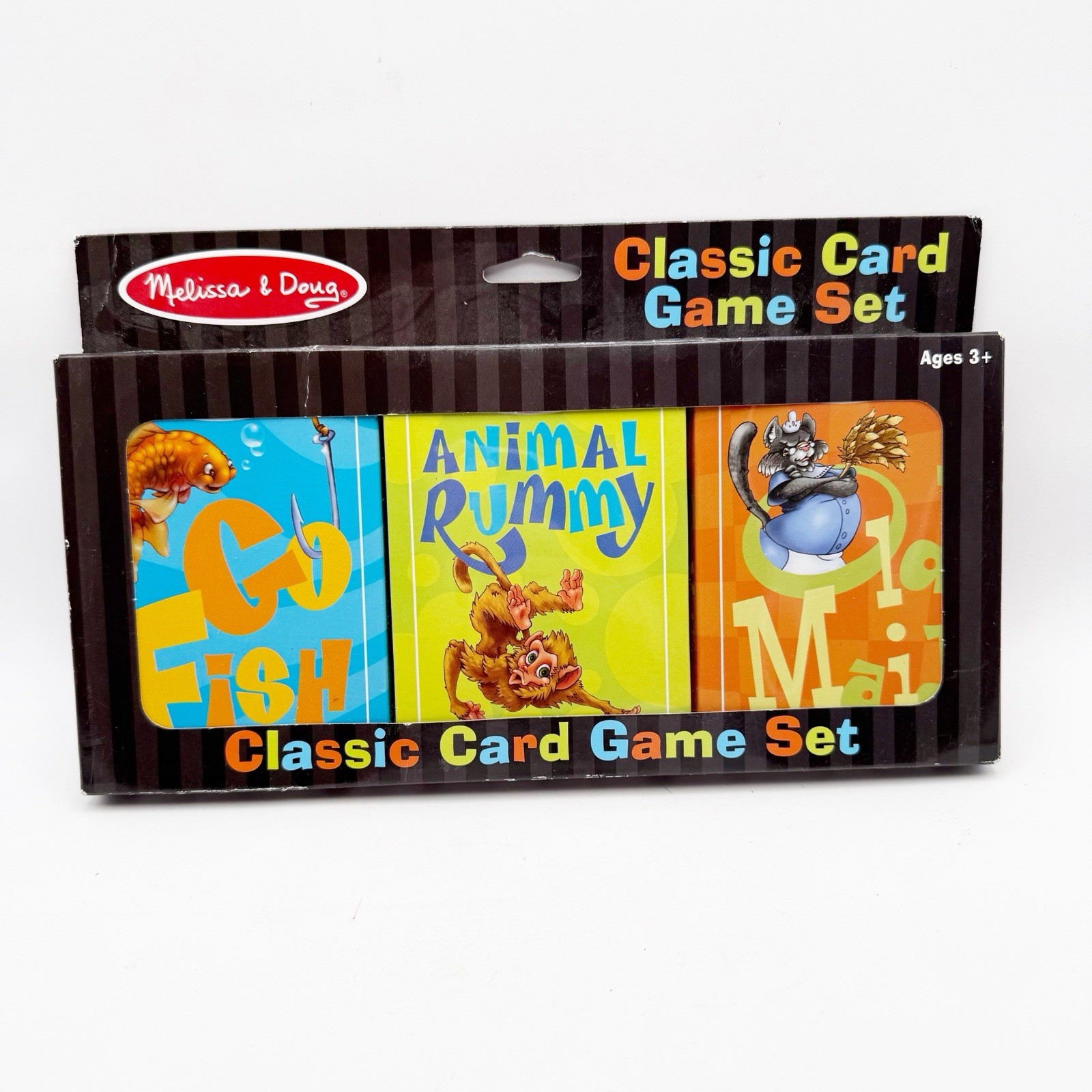 Melissa and Doug Animal Card Game Set Old Maid Go Fish Rummy for Kids 3+