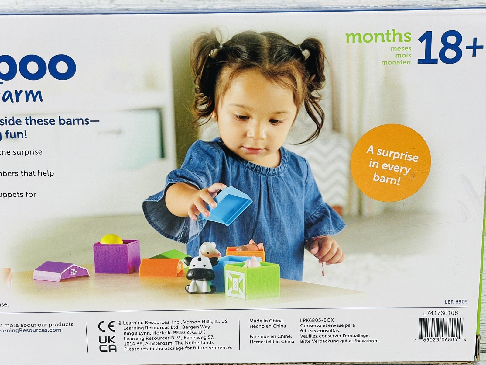 Learning Resources Peekaboo Learning Farm, Counting, Matching & Sorting Toy