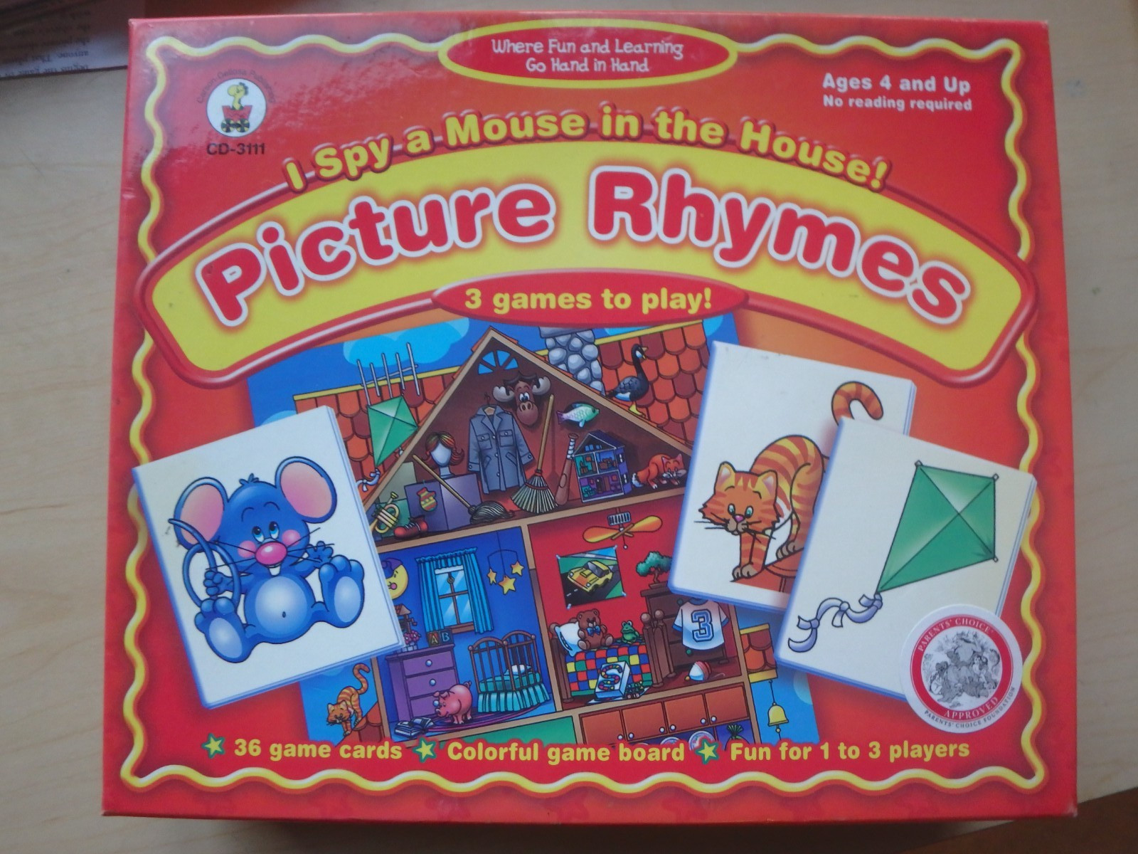 Picture Rhymes I Spy A Mouse in the House Game Excellent Very good condition