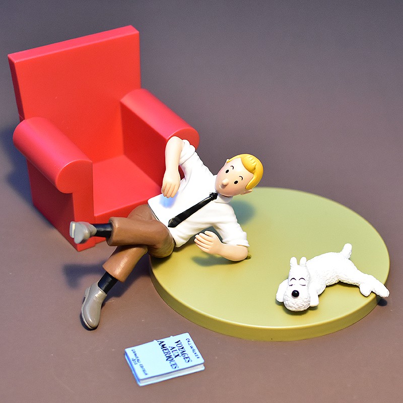 The Adventures of tin: Snowy Assembled Scene Figure Model Ornament – Gift