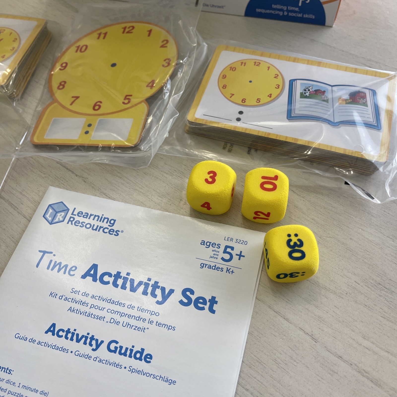 Learning Resources Time Activity Set New Educational Toy 5+ Years HomeschoolFun