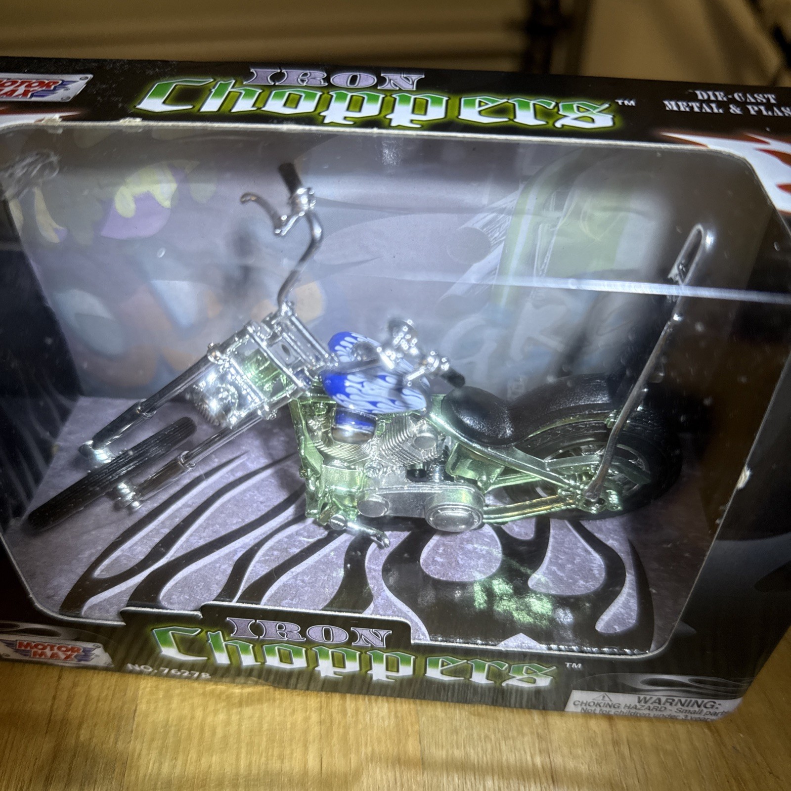 Motor Max Iron Choppers Diecast Metal And Plastic Motorcycle Model VINTAGE