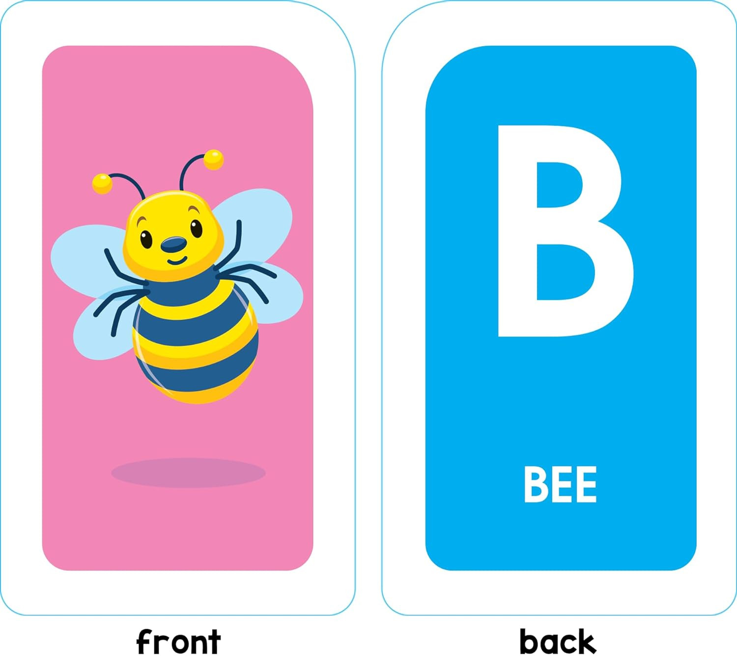 Flash Cards For Kids ABC Alphabet Toddlers Early Learning Educational First Word