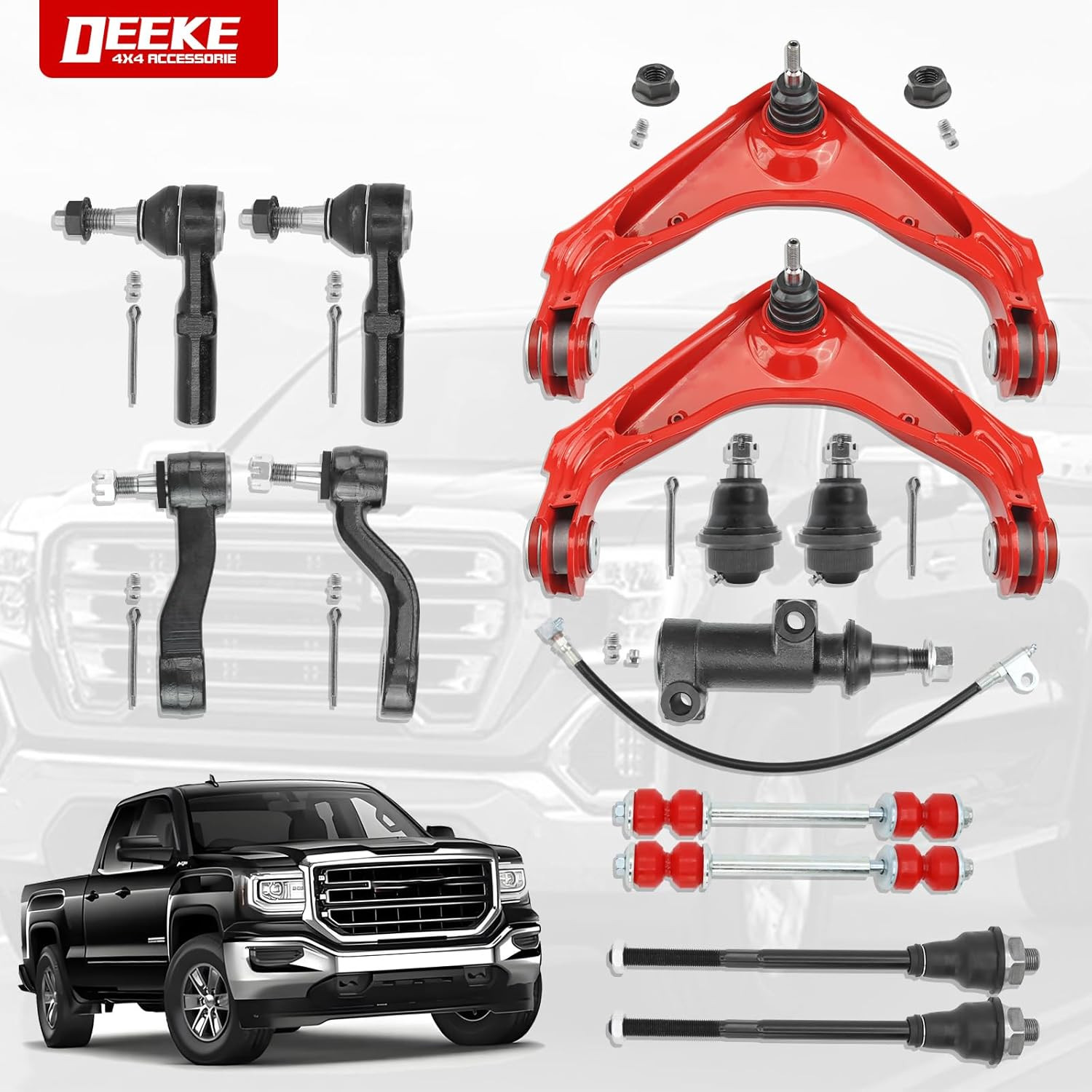 13PC Front End Suspension Kit for Chevy Silverado GMC Sierra 2500HD 3500Hd,Subur