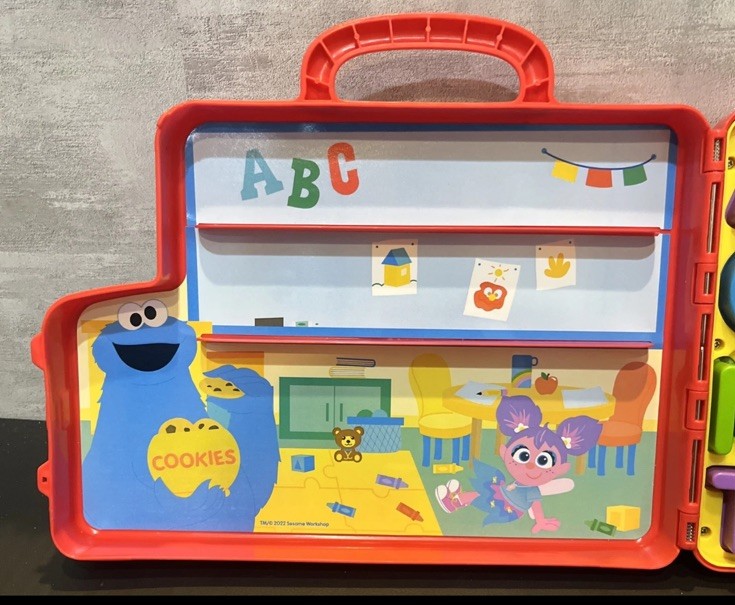 Sesame Street Elmo’s Learning Letters Talking Activity Board Toy Red Complete
