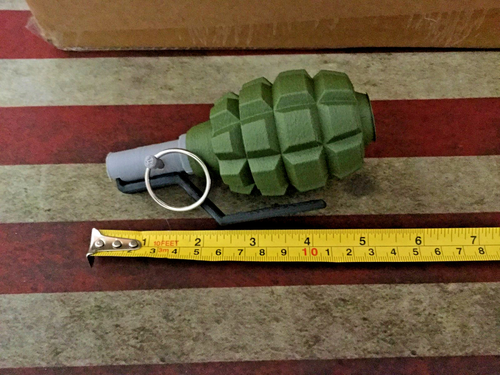 FAKE Soviet F1 WW2 Era Frag Grenade – Accurate Size Plastic Replica milsim