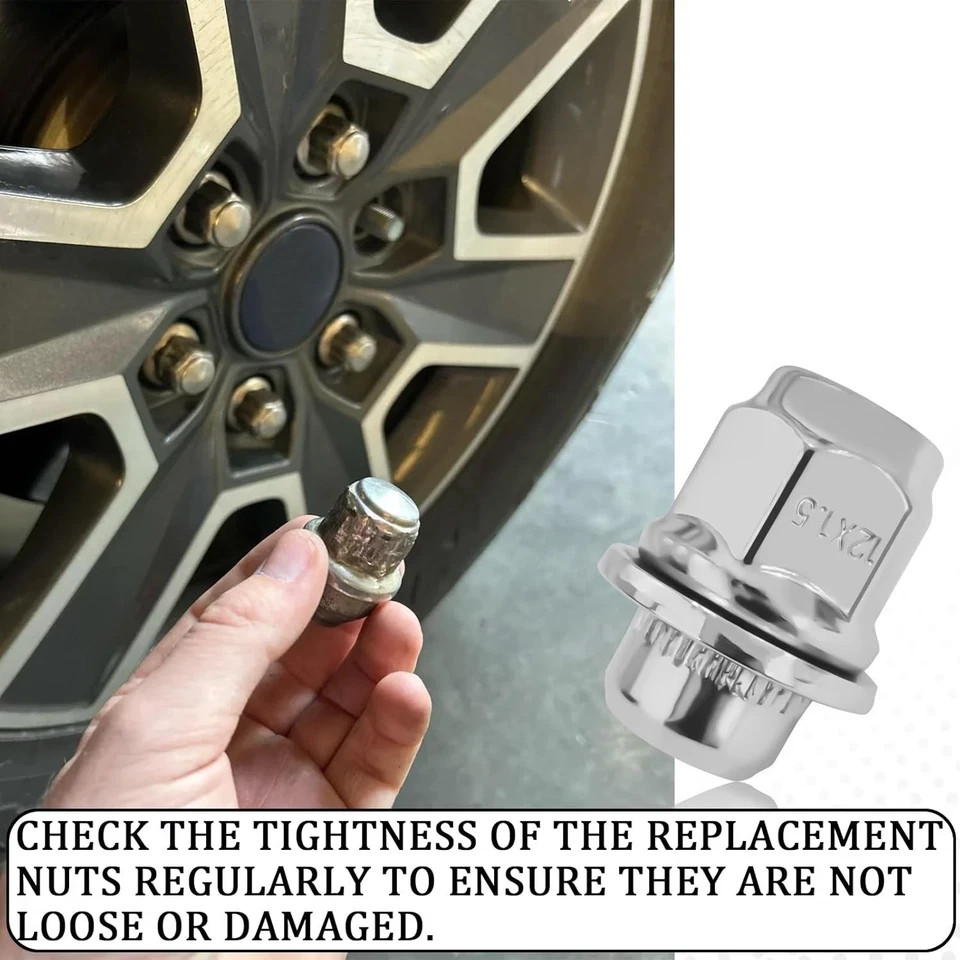 M12x1.5 Lug Nuts,One-Piece Wheel Nuts for Toyota Corolla/Prius/Sienna,Lexus RX35