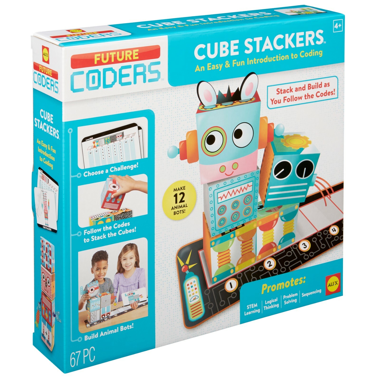 Alex Future Coders Cube Stackers S.T.E.M. Learning Problem Solving Game 67 pc
