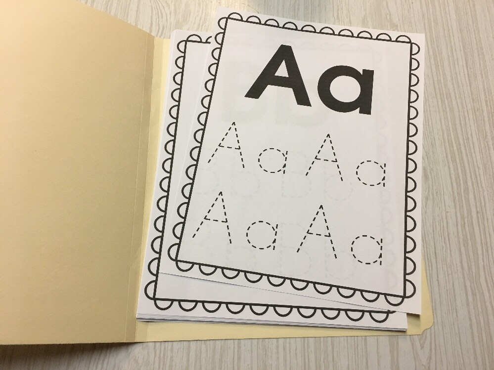 Early Writers Alphabet & Numbers – 52 Black Line Masters Sheets- Preschoolers