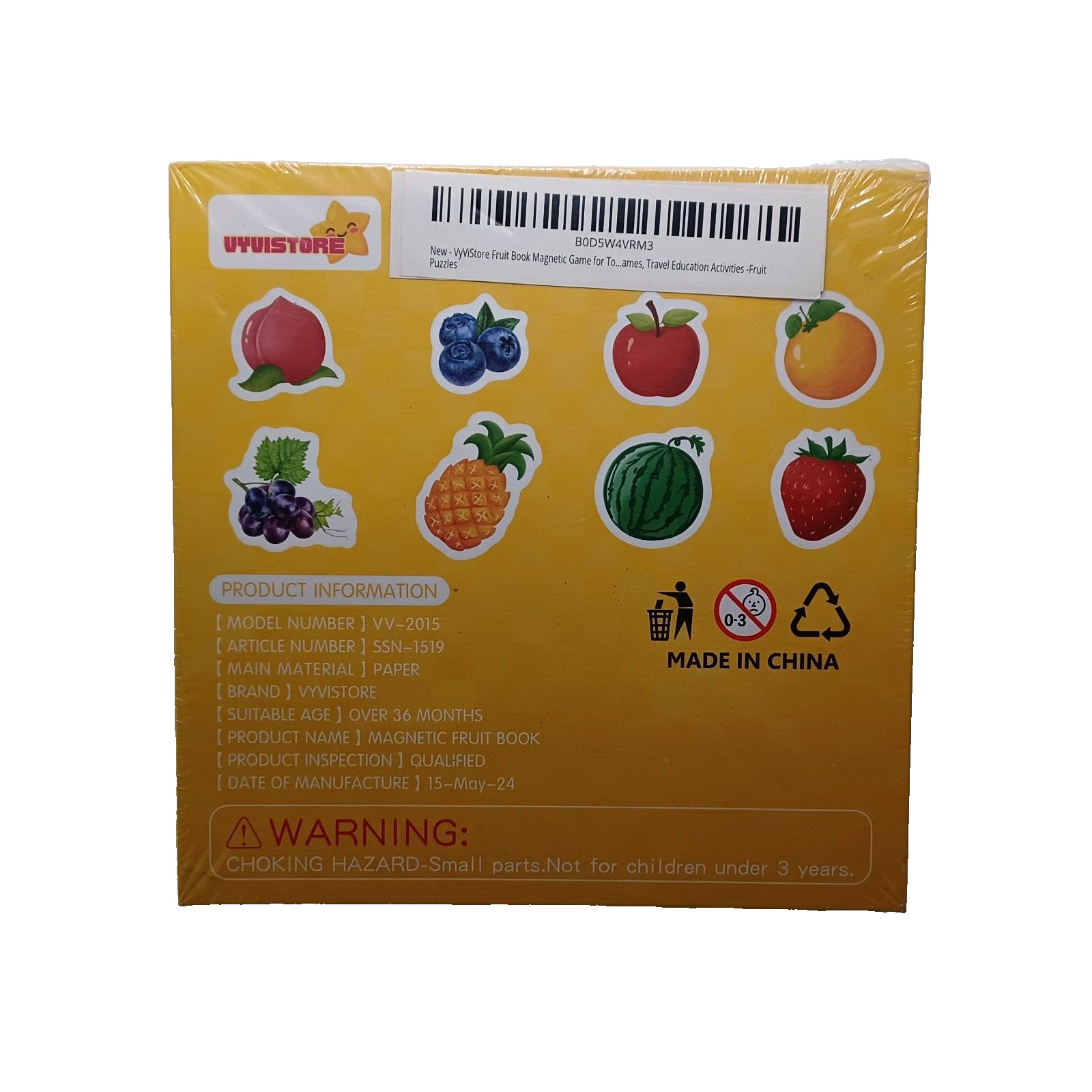 Pre-school Colorful Learning Magnetic Game Puzzle Book Compact and Lightweight