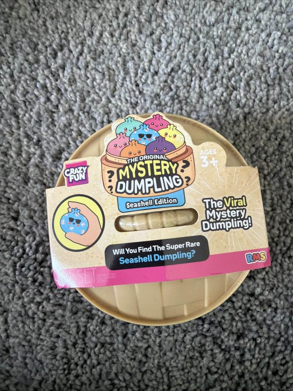 Crazy Fun Mystery Dumpling Seashell Edition Squishy Bun Sealed Viral RMS NEW