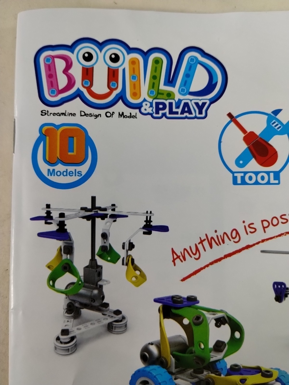 10 in 1 Electric Stem Toys for 5 + Boys & Girls Complete Toy Building Block Set