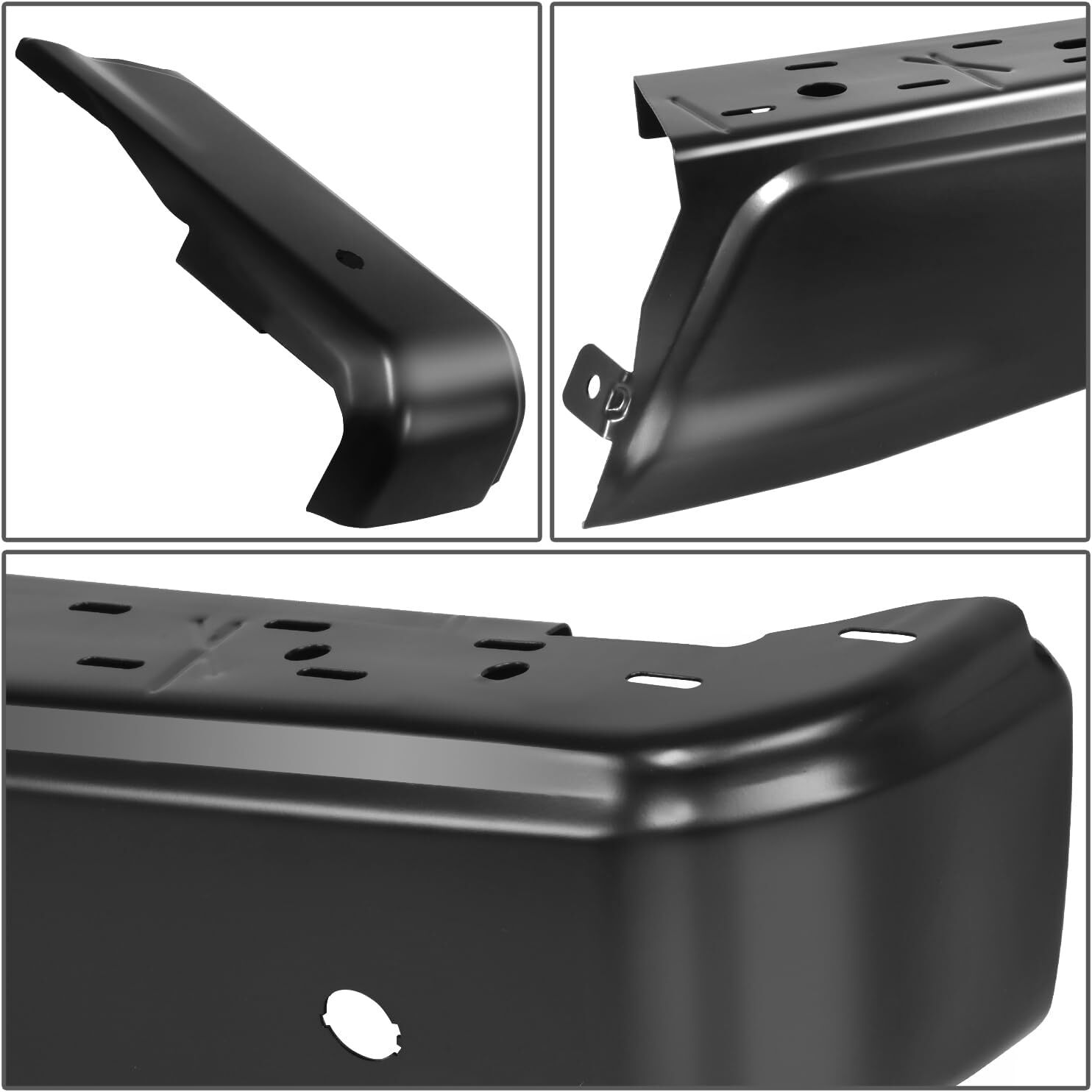 15-20 Ford F150 Right Rear Passenger Bumper End Cap Parking Sensor Holes Primed