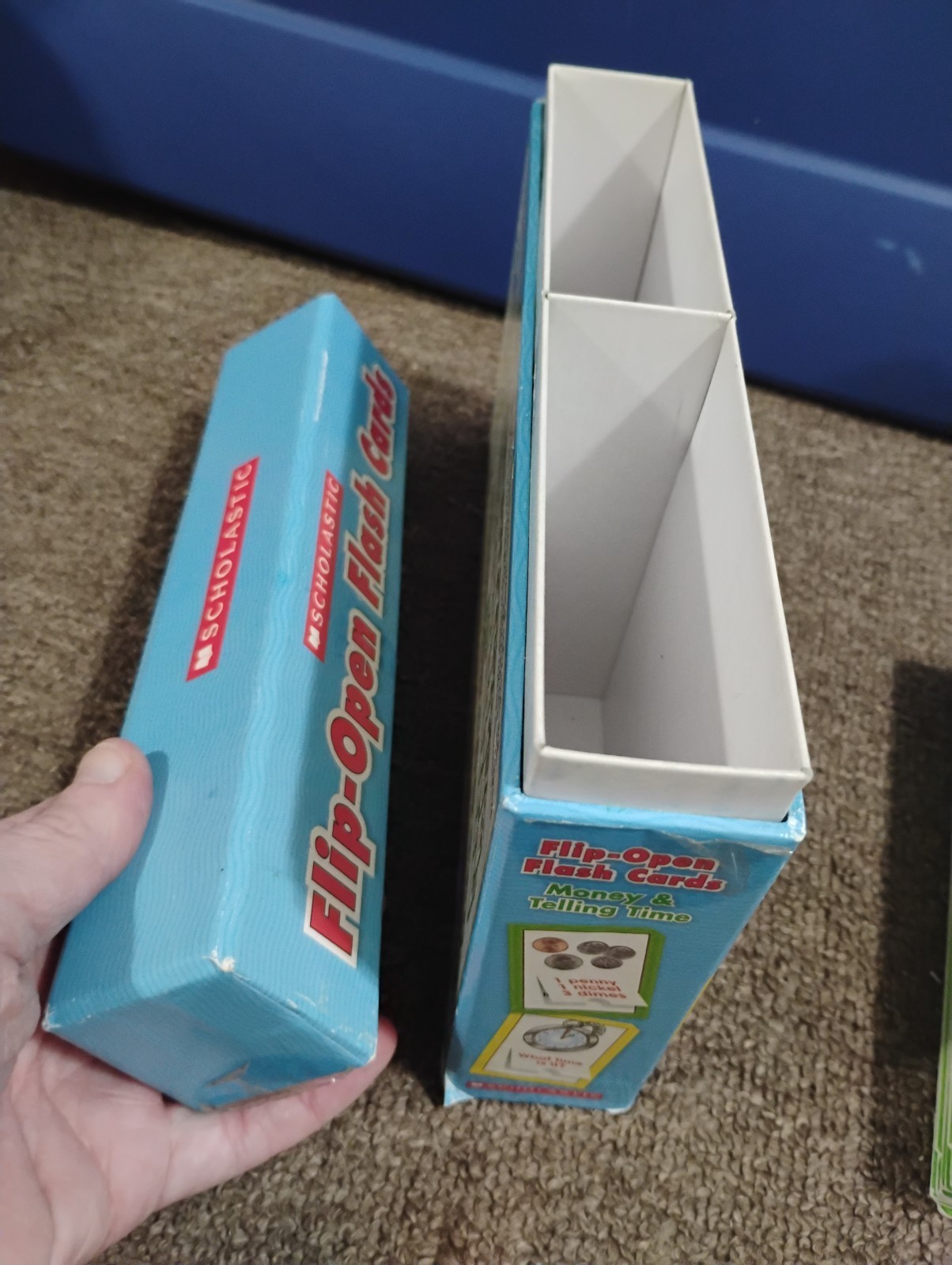 Scholastic Flip-Open Flash Cards Money & Telling Time COMPLETE