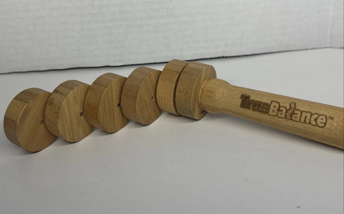 TRUE BALANCE HANDHELD WOODEN BALANCING TOY STEM COORDINATION DISCS MOTOR SKILLS