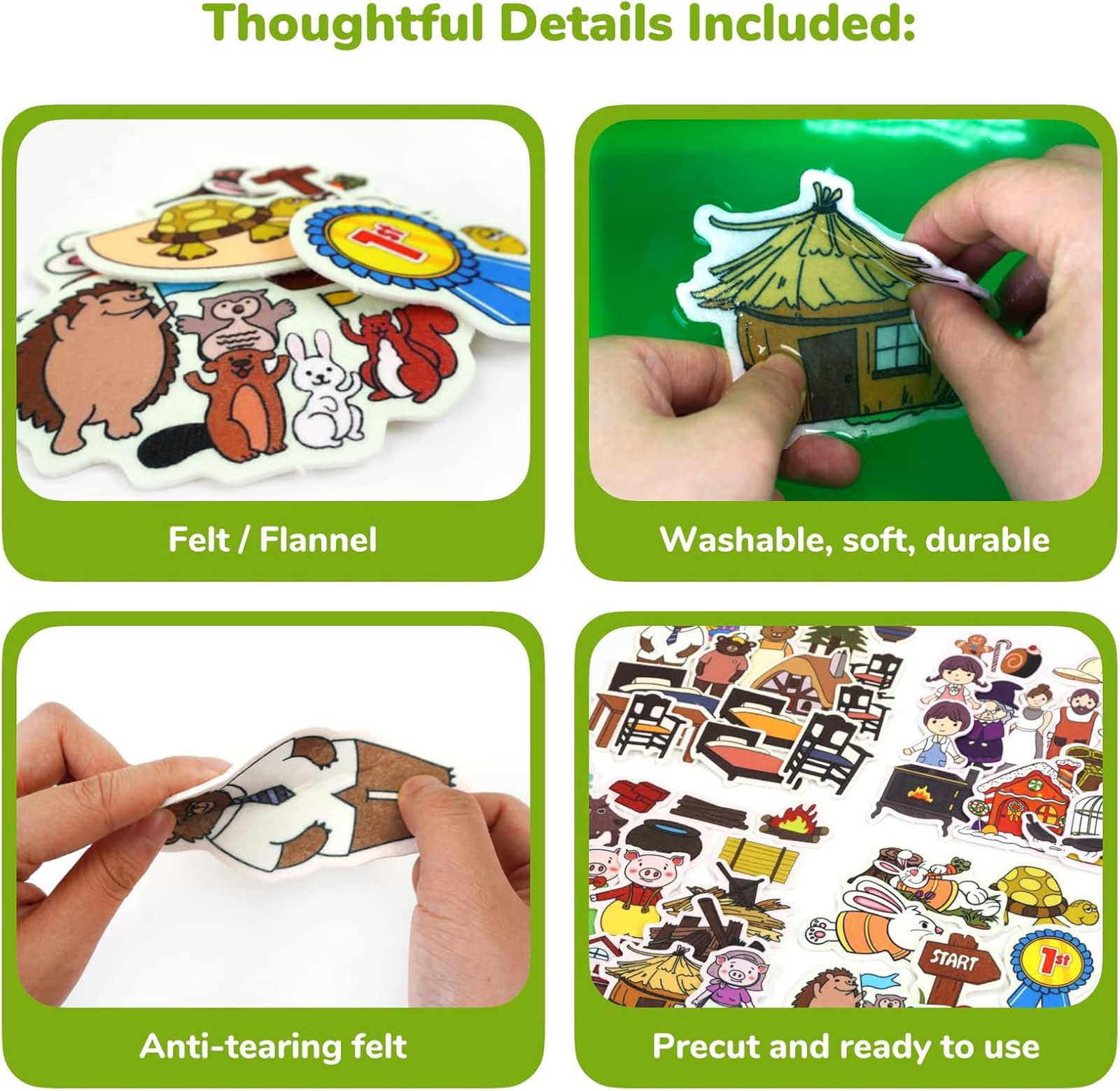 Felt Board Story Set Flannel Board Stories for Preschool Toddler Classic