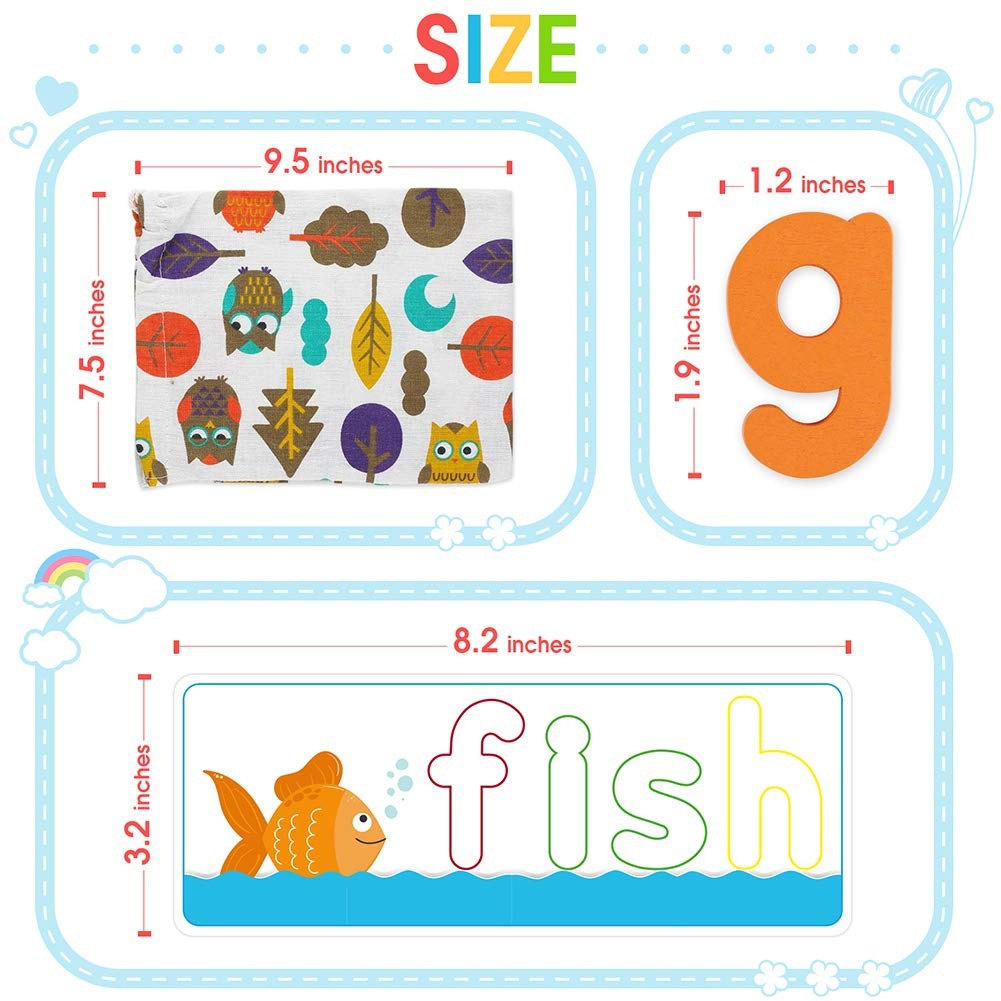KMUYSL See & Spell Learning Educational Toys and Gift for 2 3 4 5 6 Years Old