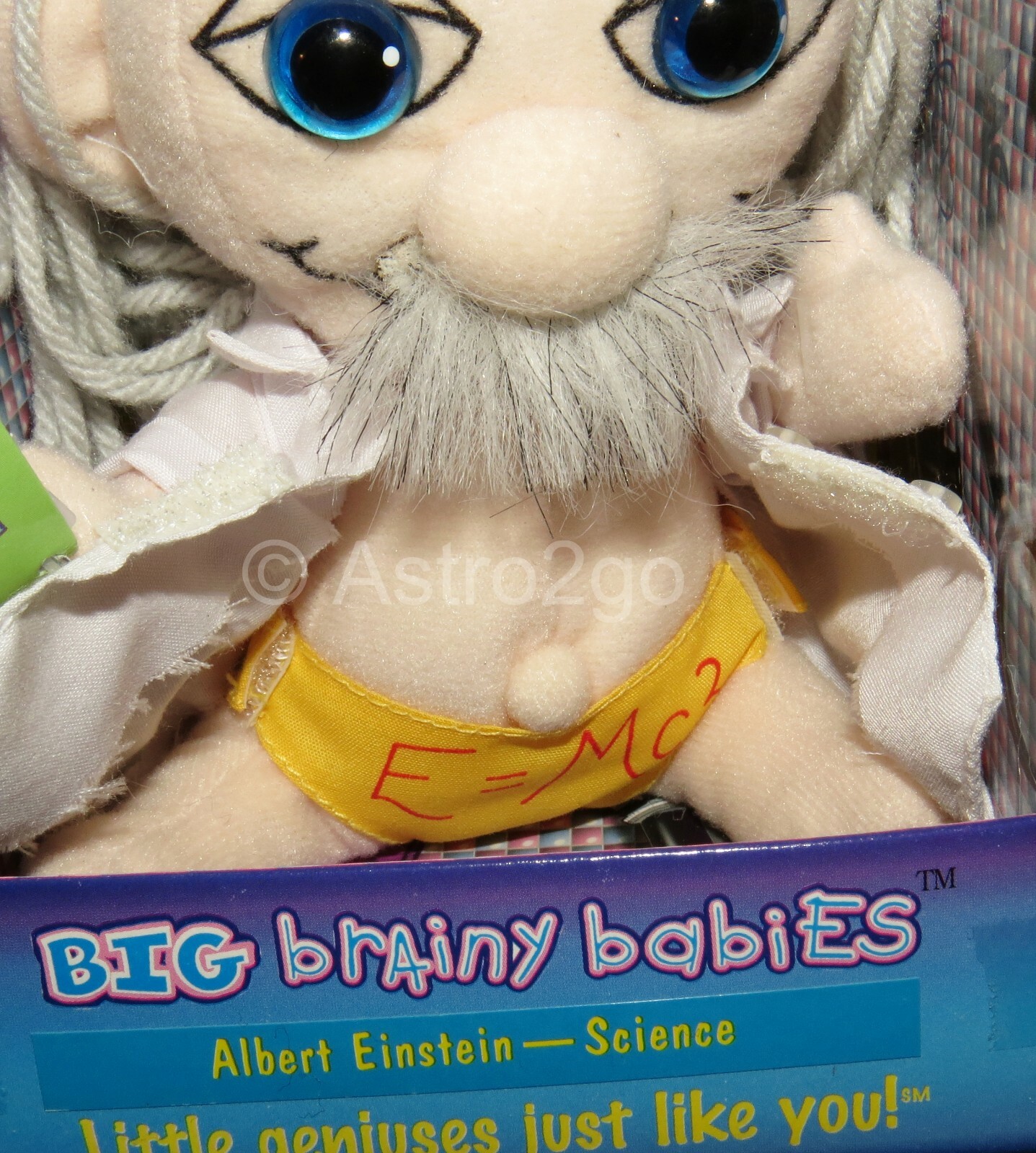 BIG BRAINY BABIES-ALBERT EINSTEIN-Stuffed Plush Little Genius Dolls Science NEW!