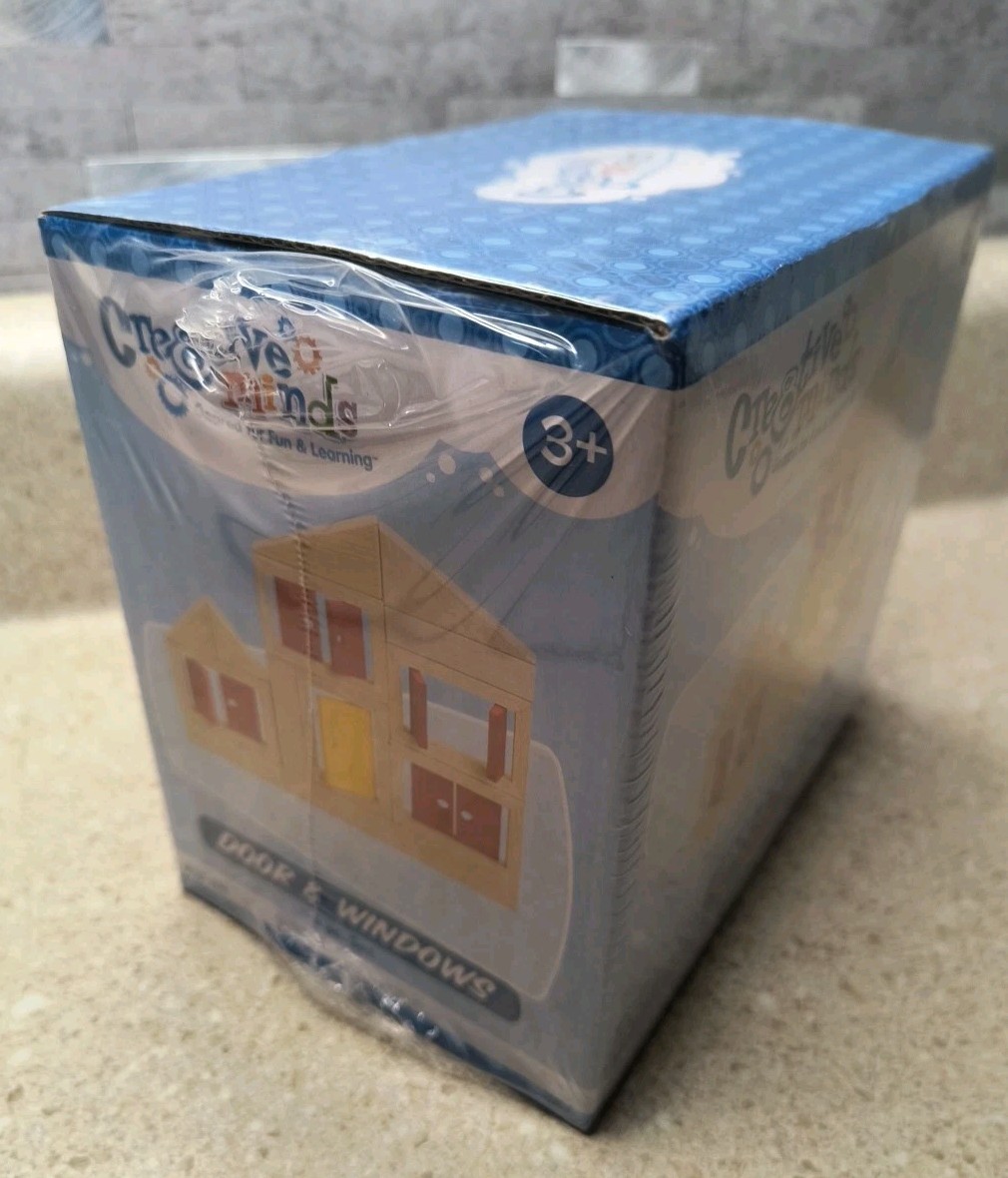 NEW! Marvel Edu., Wood Doors and Windows (Only) 5 Pc Set- Add To Any Block Set!