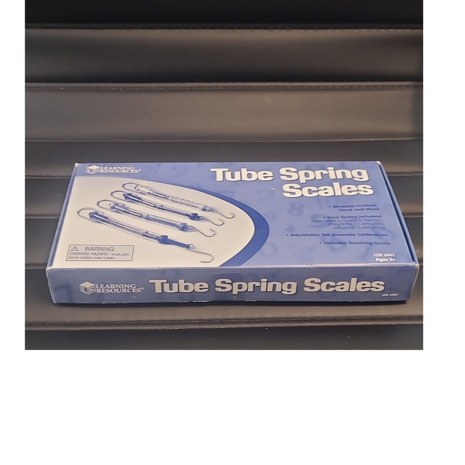 Learning Resources Tube Spring Scales Science Scale LER2441 Ages 5+ Blue Clear