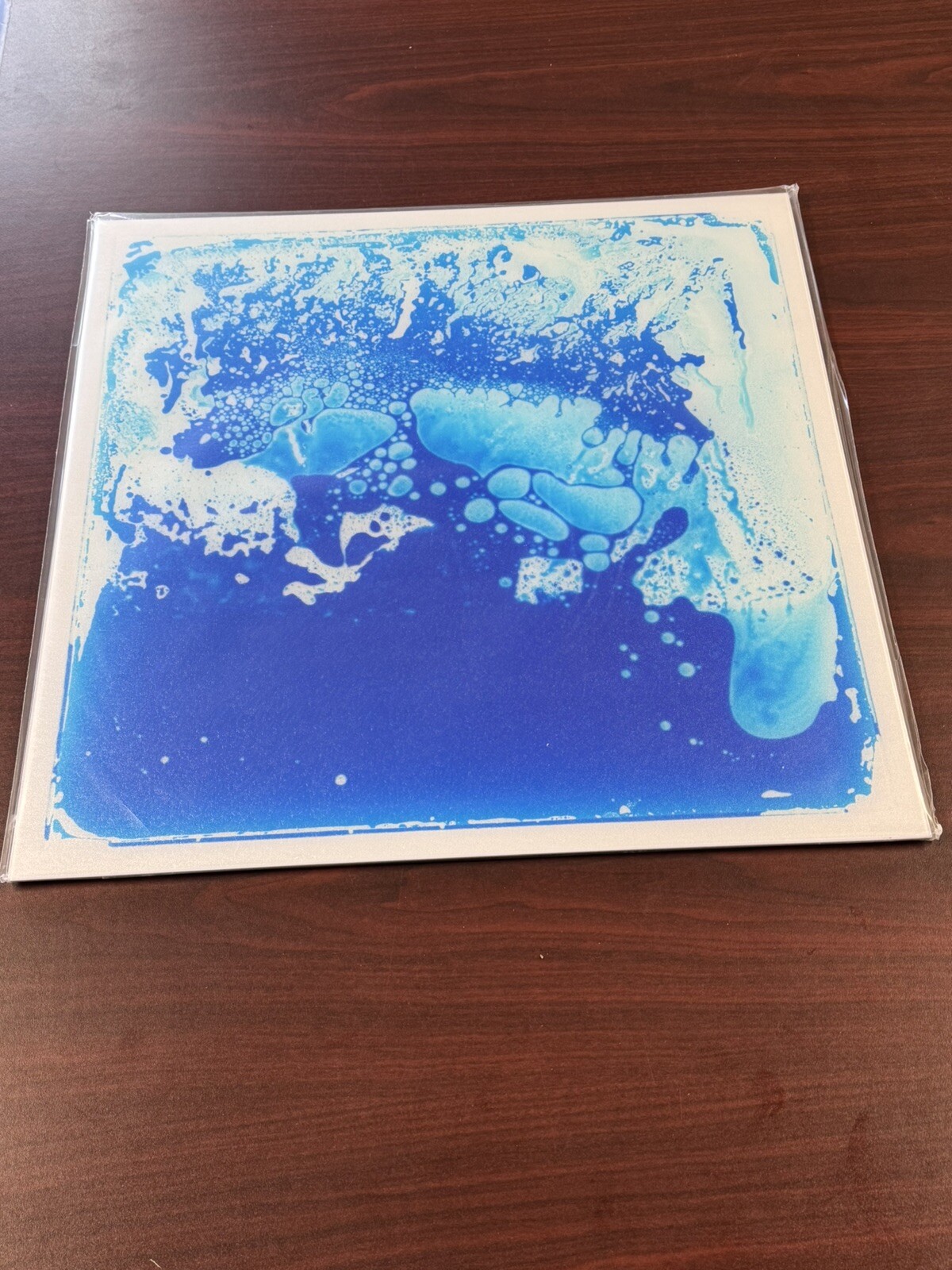 New in Plastic Solid Blue Color Floor Sensory Liquid Tiles Lakeshore Learning