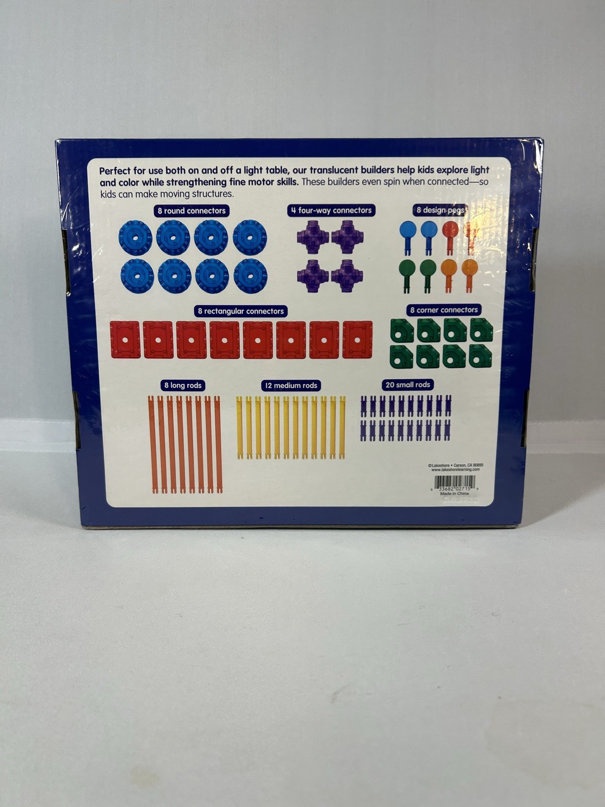 Lakeshore Translucent Imagination Builders 76-Piece Construction Set Ages 4+ New