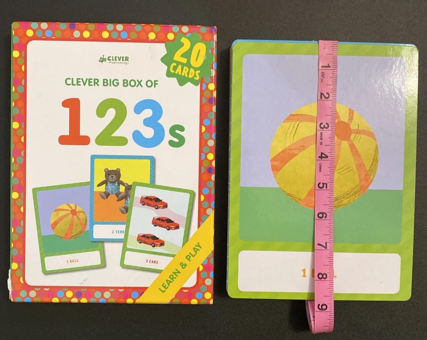 123s : Memory Flash Cards 1-20 by Clever Publishing (2018, Cards,Flash Cards)