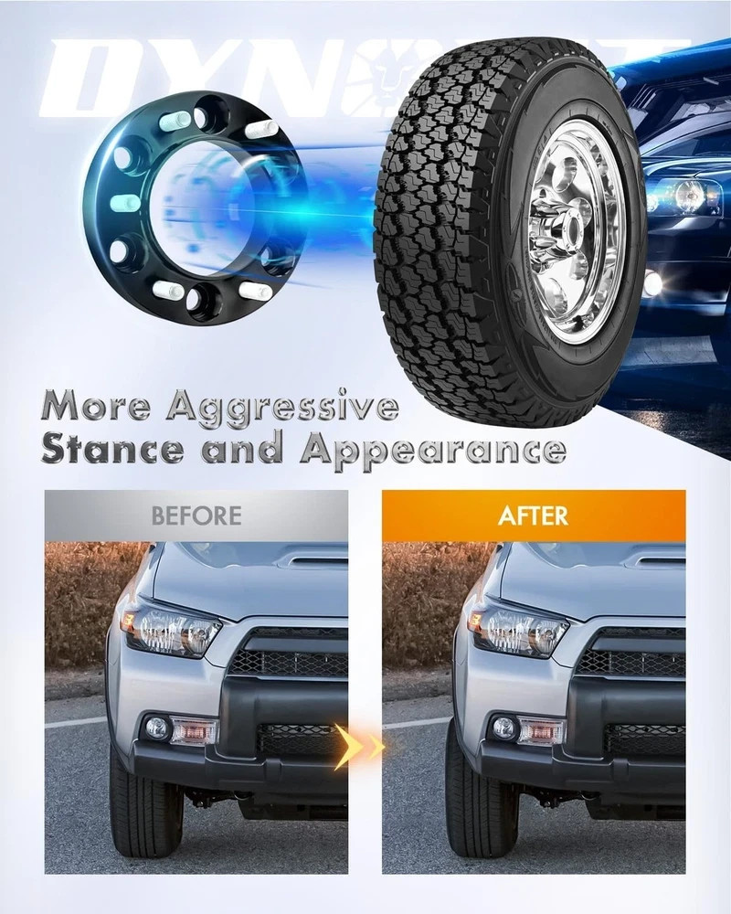 dynofit 6×5.5 Wheel Spacers 1.5 Inch for Toyota Tacoma/4Runner/FJ Cruiser, 10…