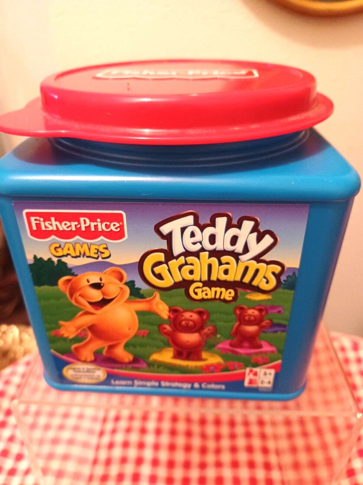 Fisher Price Teddy Grahams Game Learn Strategy & Colors 2-4 Players Retired 2002