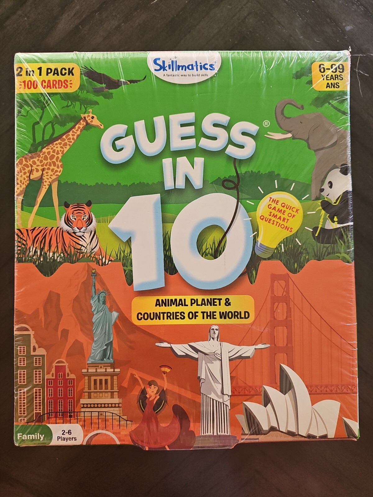 Skillmatics Card Game : Guess in 10 Animal Planet & Countries Of The World Age6