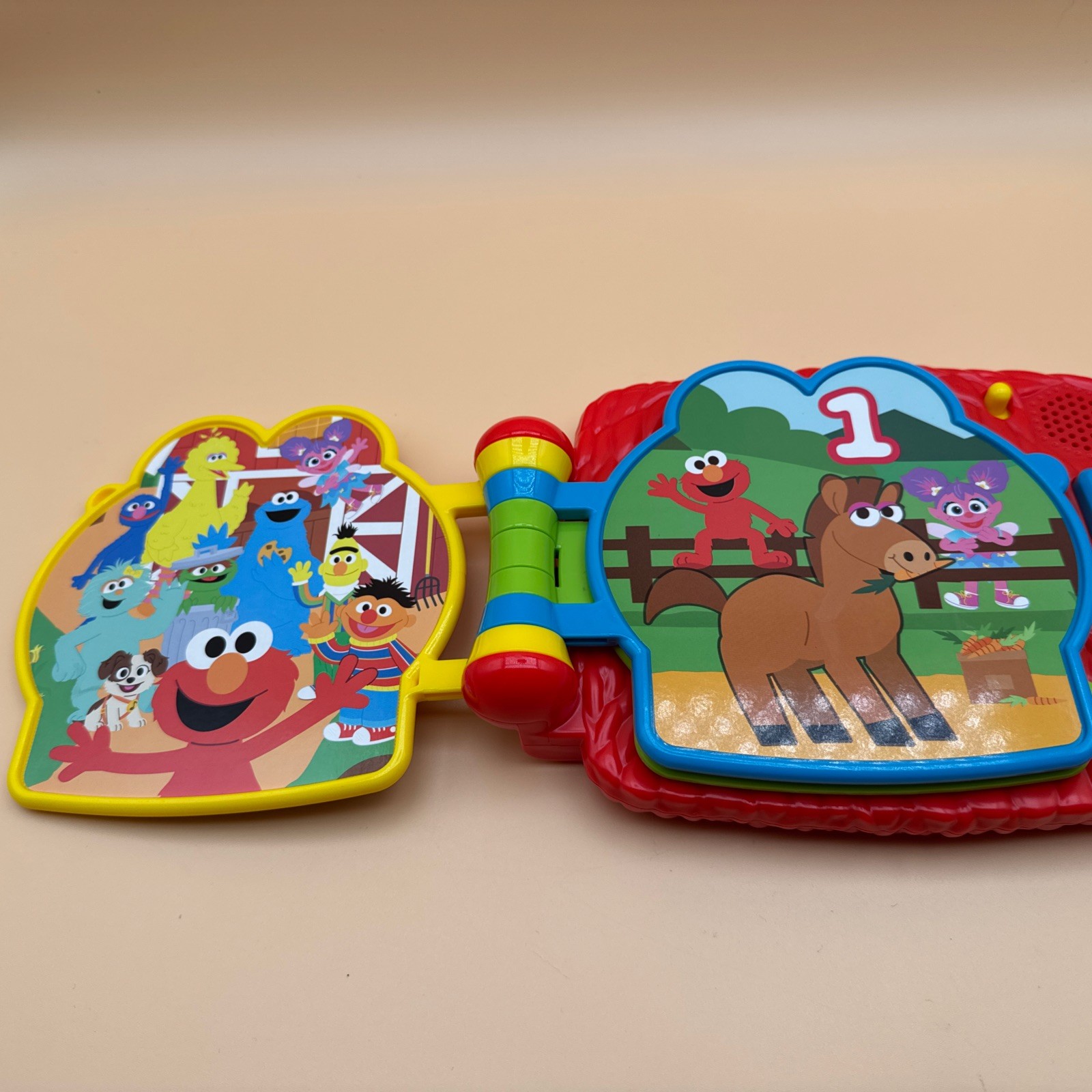 Sesame Street Elmo Goes to the Farm Interactive Musical Toy Book Letters/Numbers