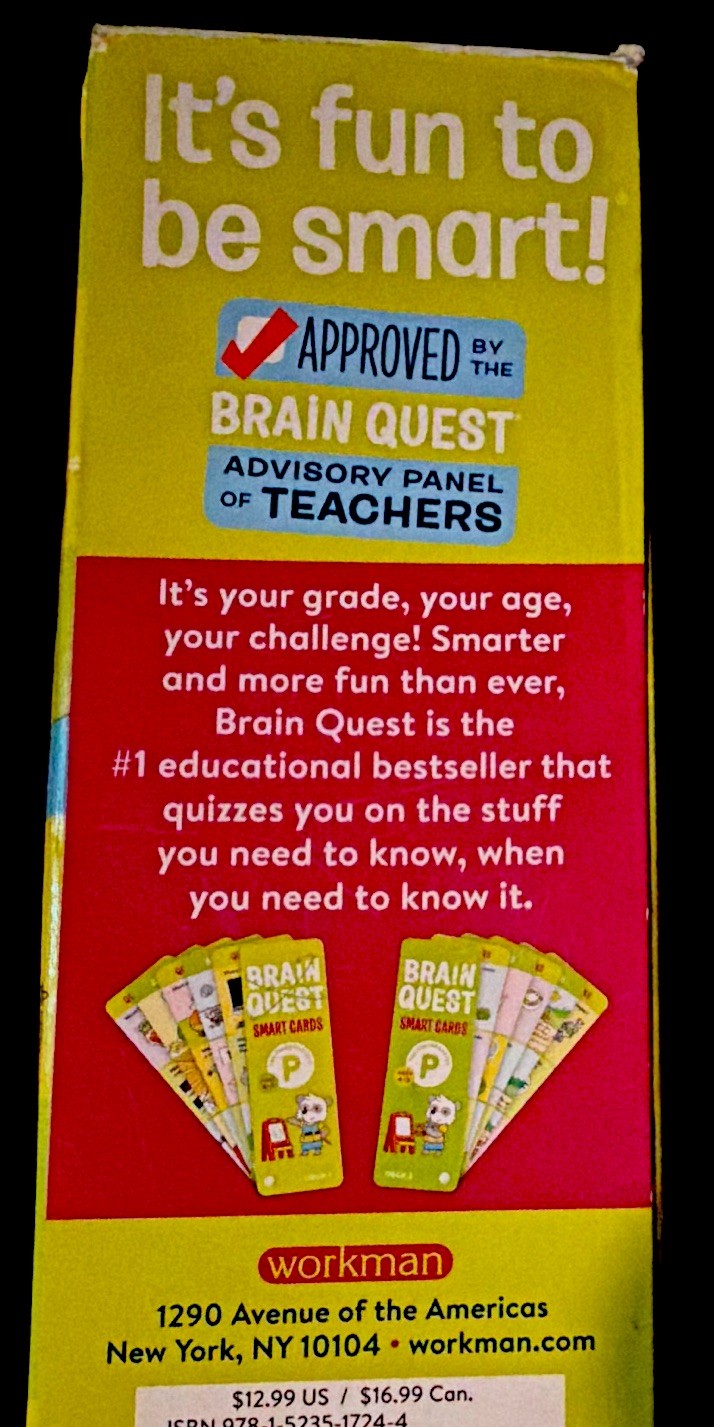 Brain Quest Pre-Kindergarten Smart Cards Decks 1 & 2 Ages 4-5 ABCs Counting