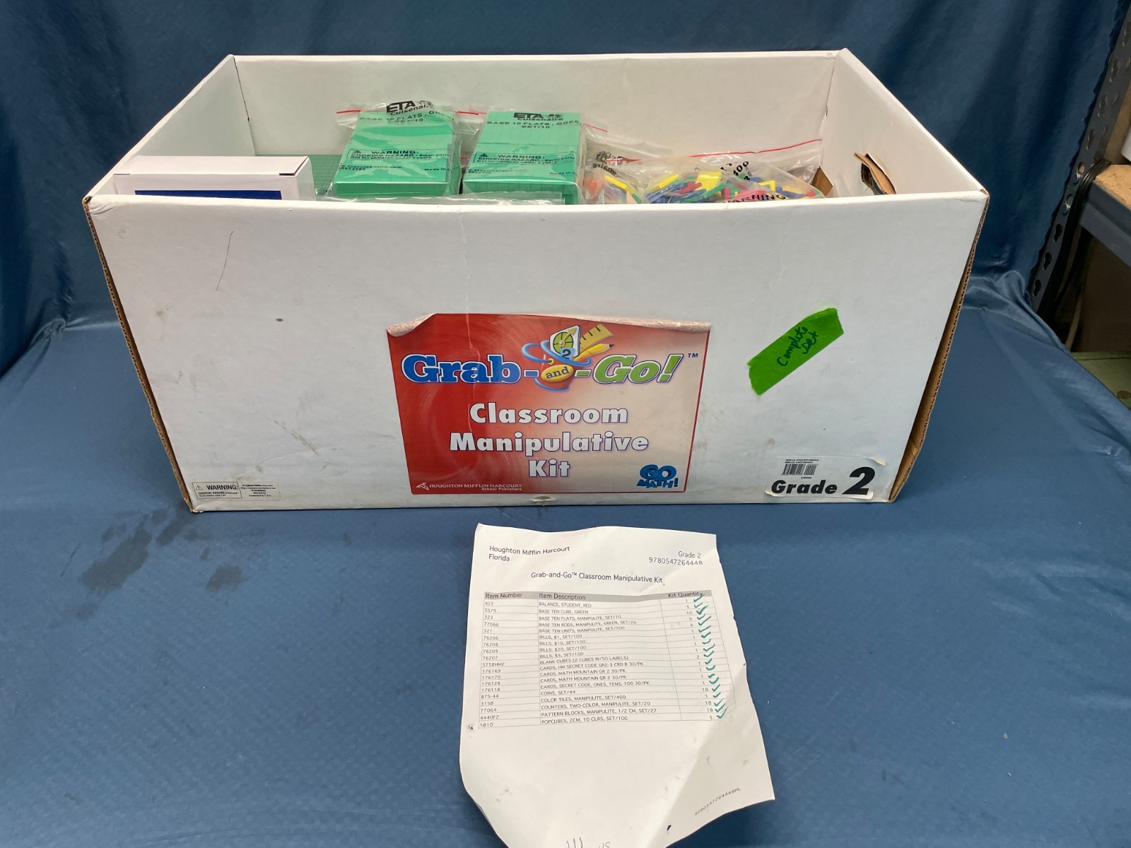 Grab And Go Large Classroom Manipulative Kit Grade 2 Complete 9780547264448
