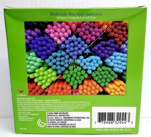 500pc PUZZLE JIGSAW 2 DESIGNS MULTI-COLOR PENS OR CRAFT SUPPLIES NEW