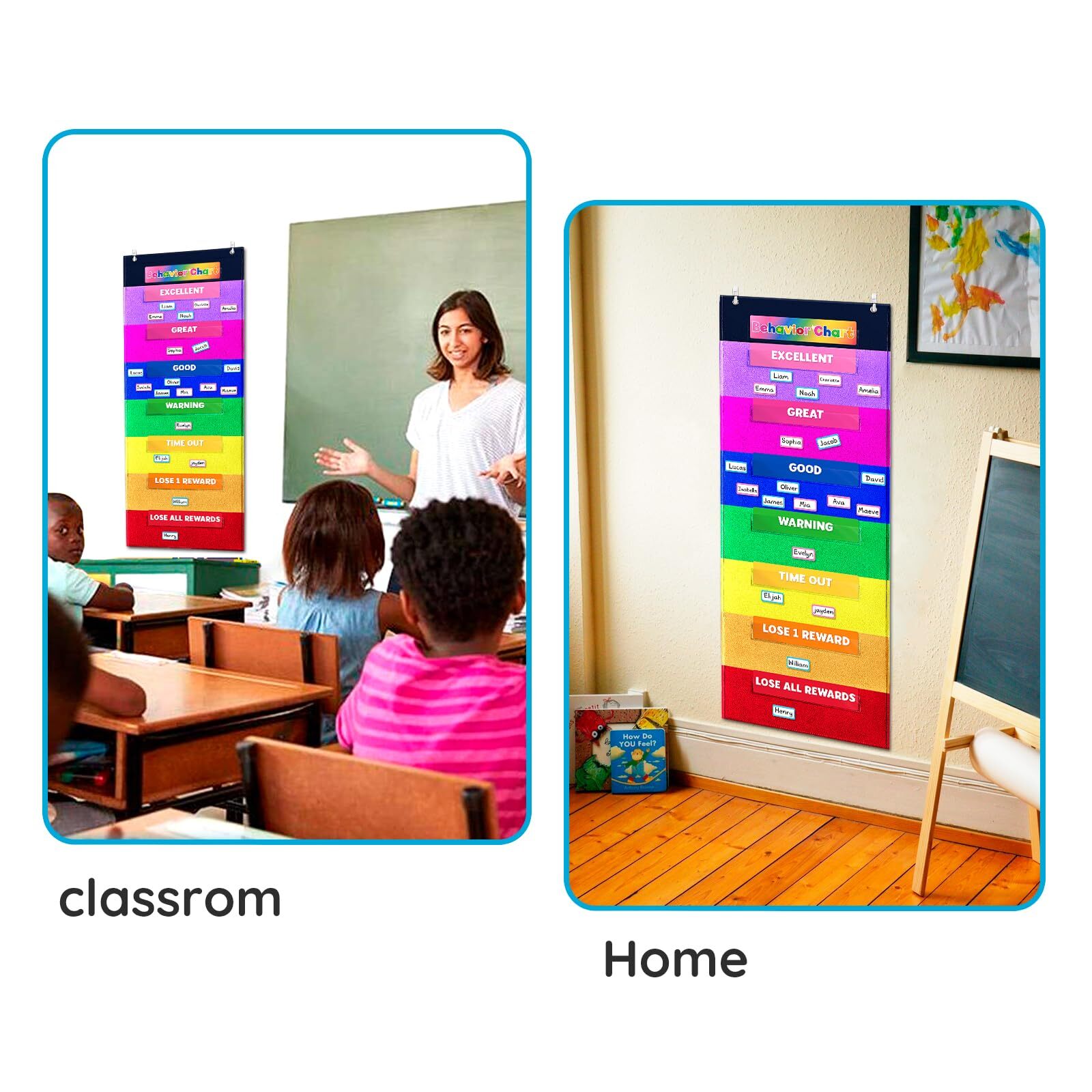 Behavior Chart for Classroom 46 ½” L x 17¼” W Good Behavior Chart for Kids at…