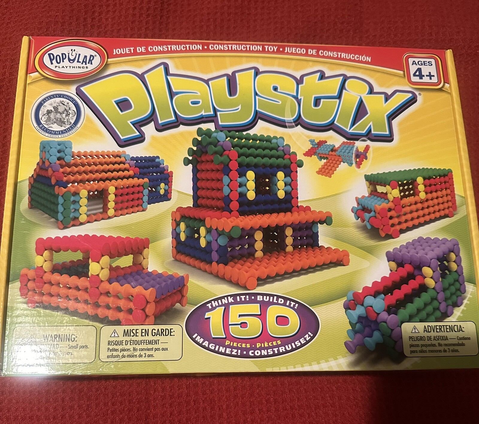 Popular Playthings Playstix 150-Piece Set-NEW
