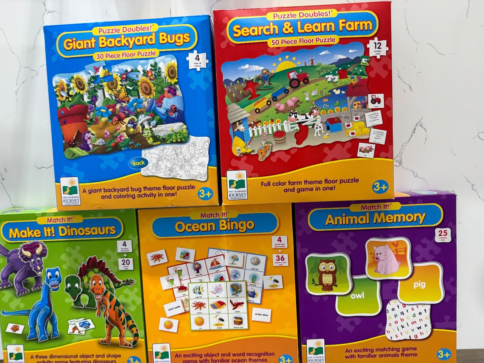 The Learning Journey Puzzle & Games Treasure Chest – Explore and Learn 5 Boxes
