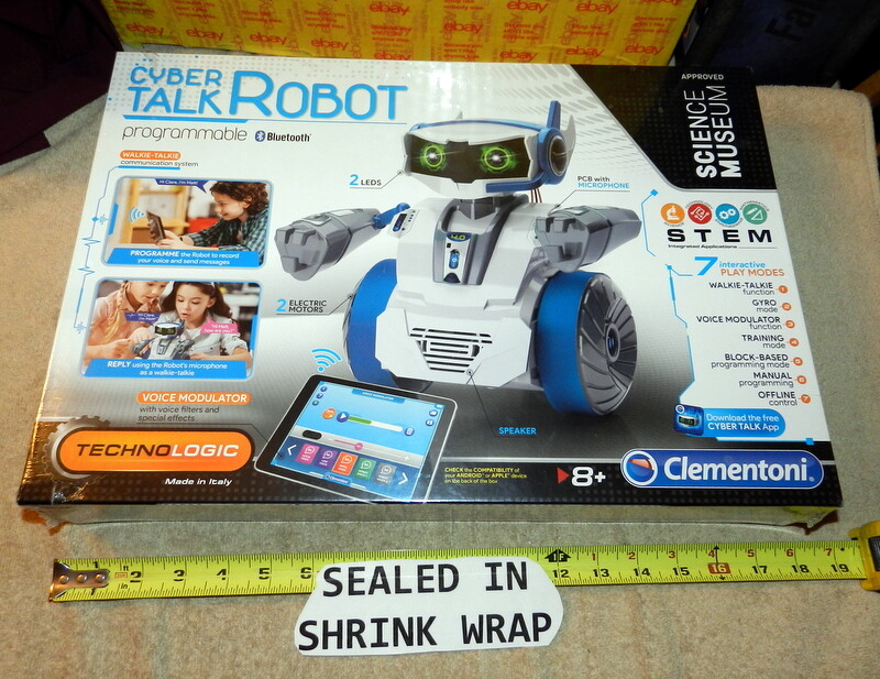 Cyber Talk Robot Programmable Talking Interactive Play Walkie Talkie Bluetooth