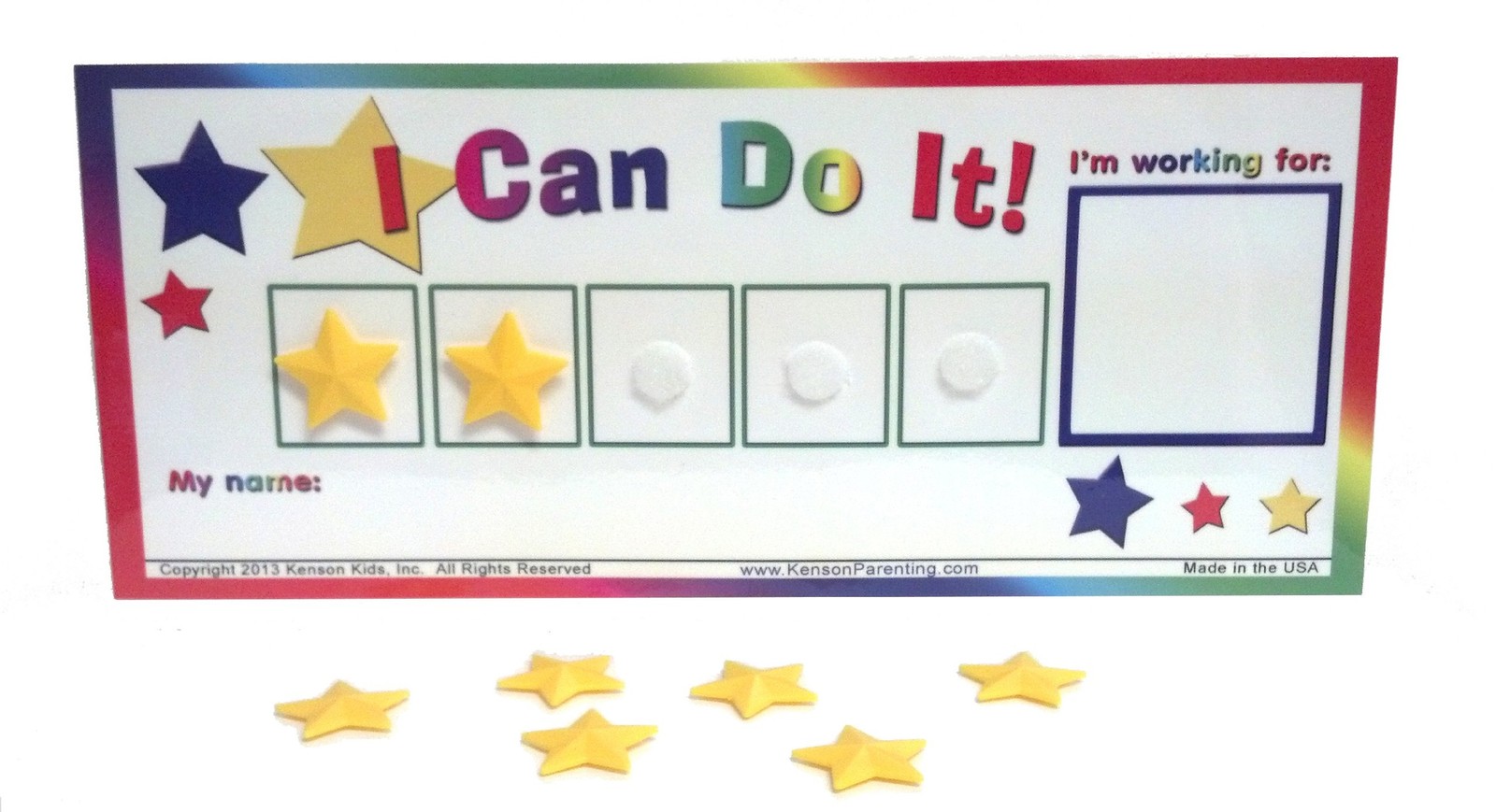 “I Can Do It!” Token Board, 3 Pack. Colorful Magnetic Rewards Chart with Posi…