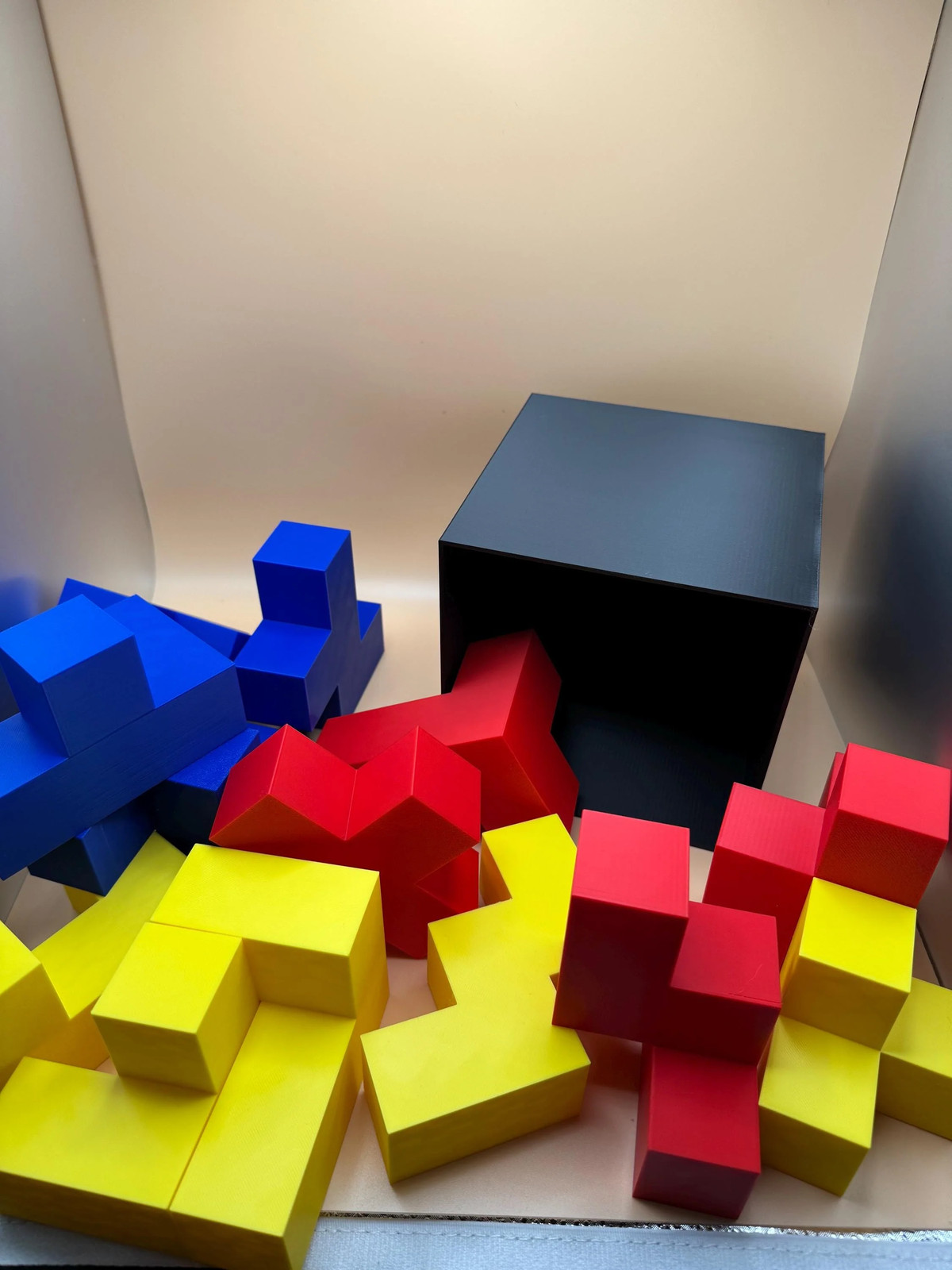Bedlam Cube Puzzle – 12 Pentacubes in 3 Sizes: Perfect for Teachers & Kids, Fun